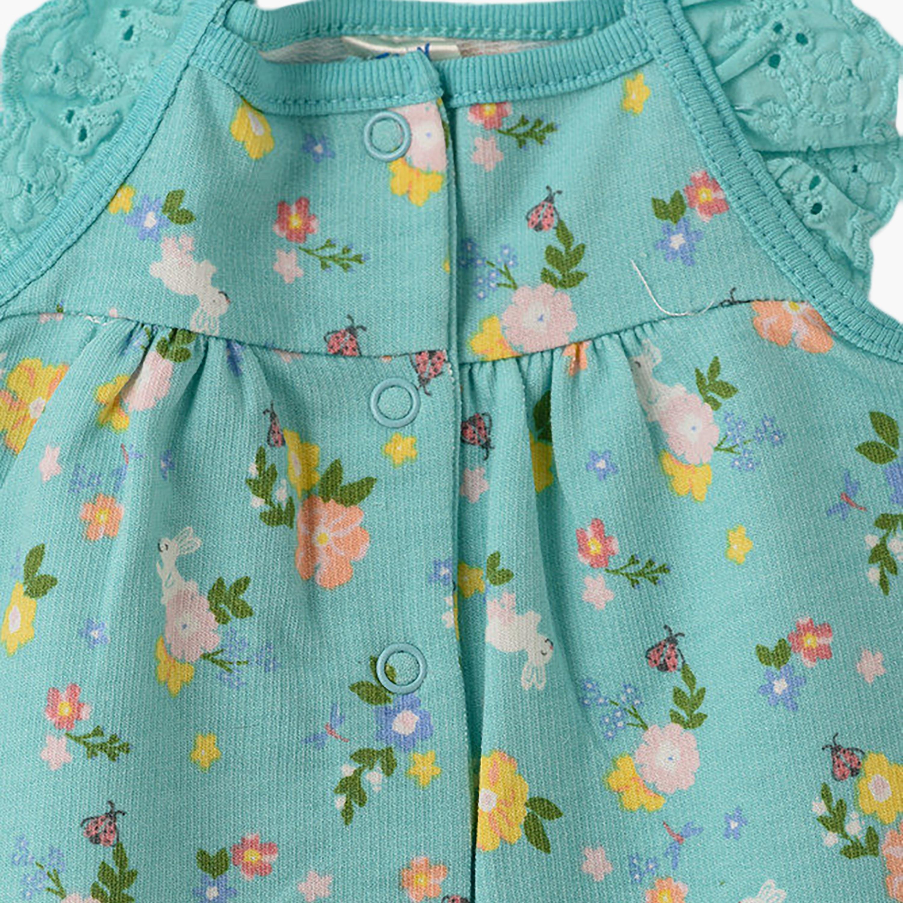 UniqKidz Cotton Floral Rompers-baby-girls-clothing-rompers-image-4