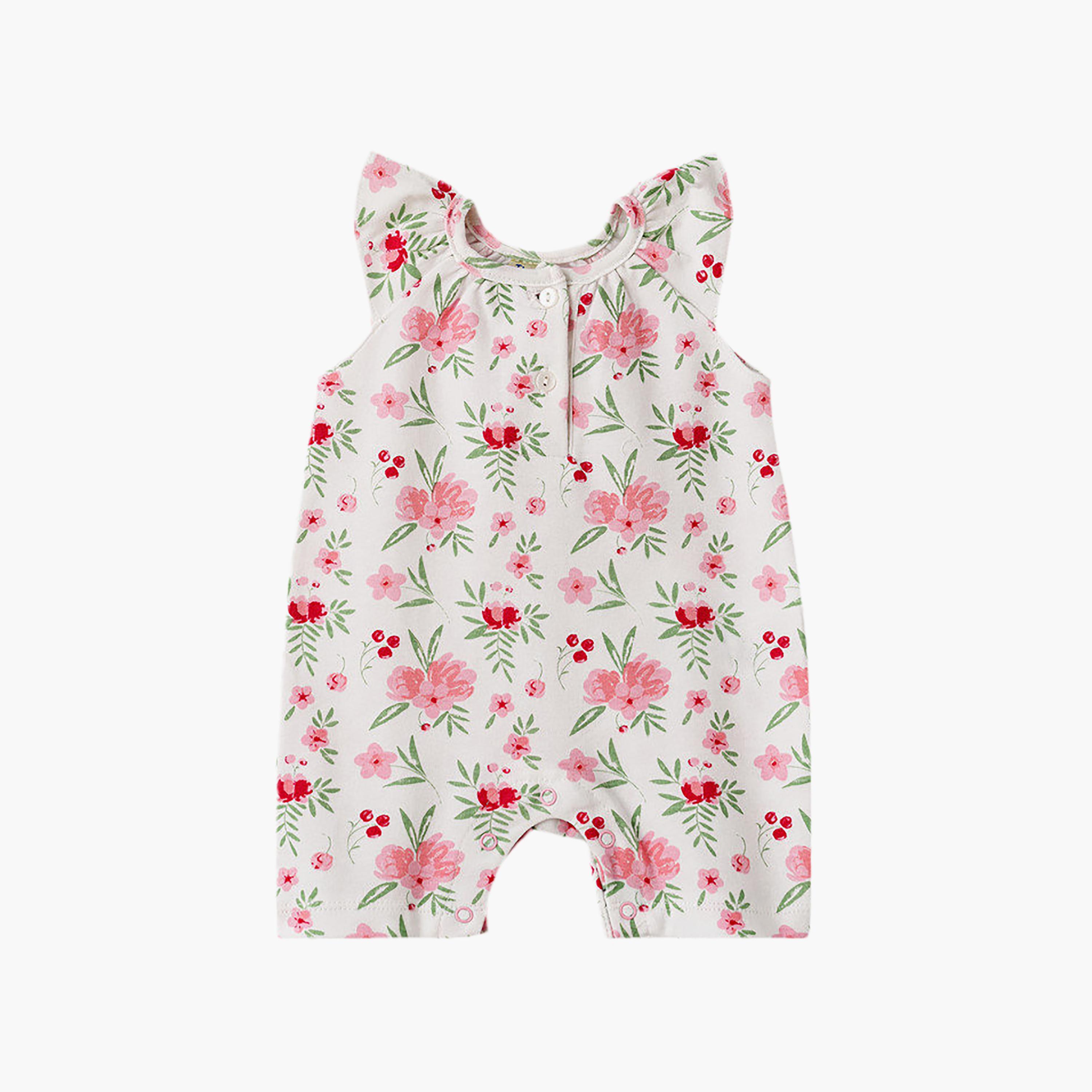 UniqKidz Cotton Floral Rompers-baby-girls-clothing-rompers-image-1