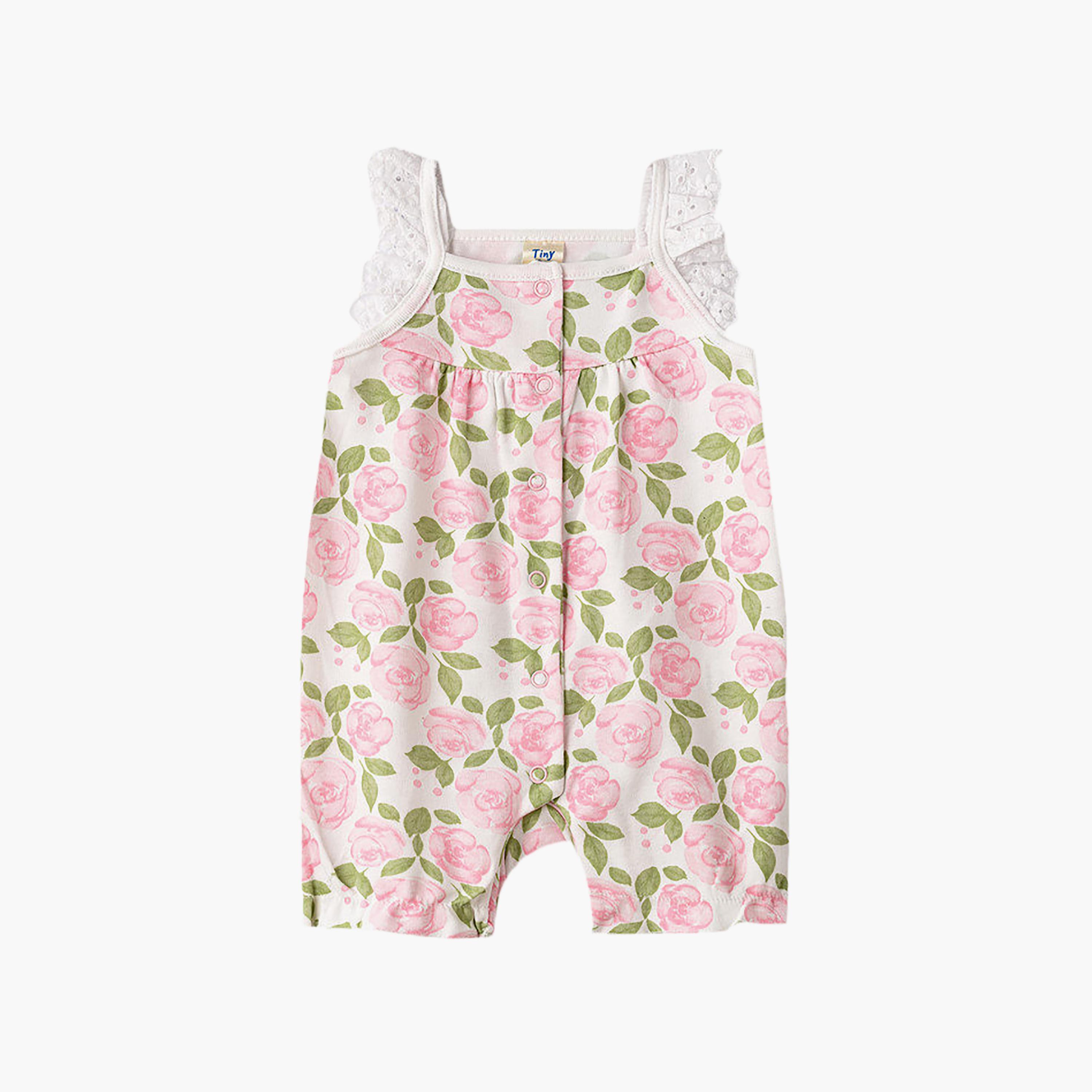 UniqKidz Cotton Floral Rompers-baby-girls-clothing-rompers-image-1