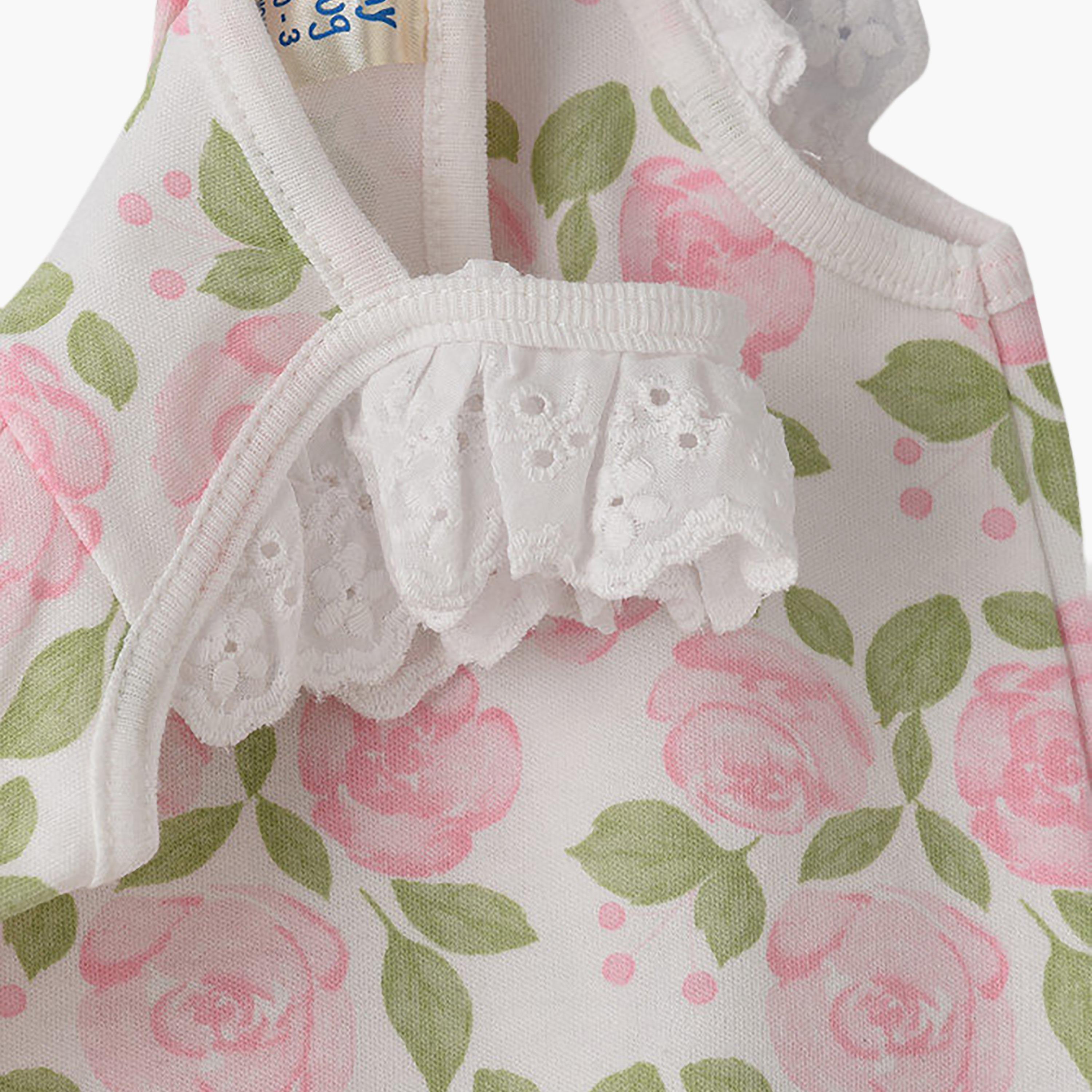 UniqKidz Cotton Floral Rompers-baby-girls-clothing-rompers-image-4