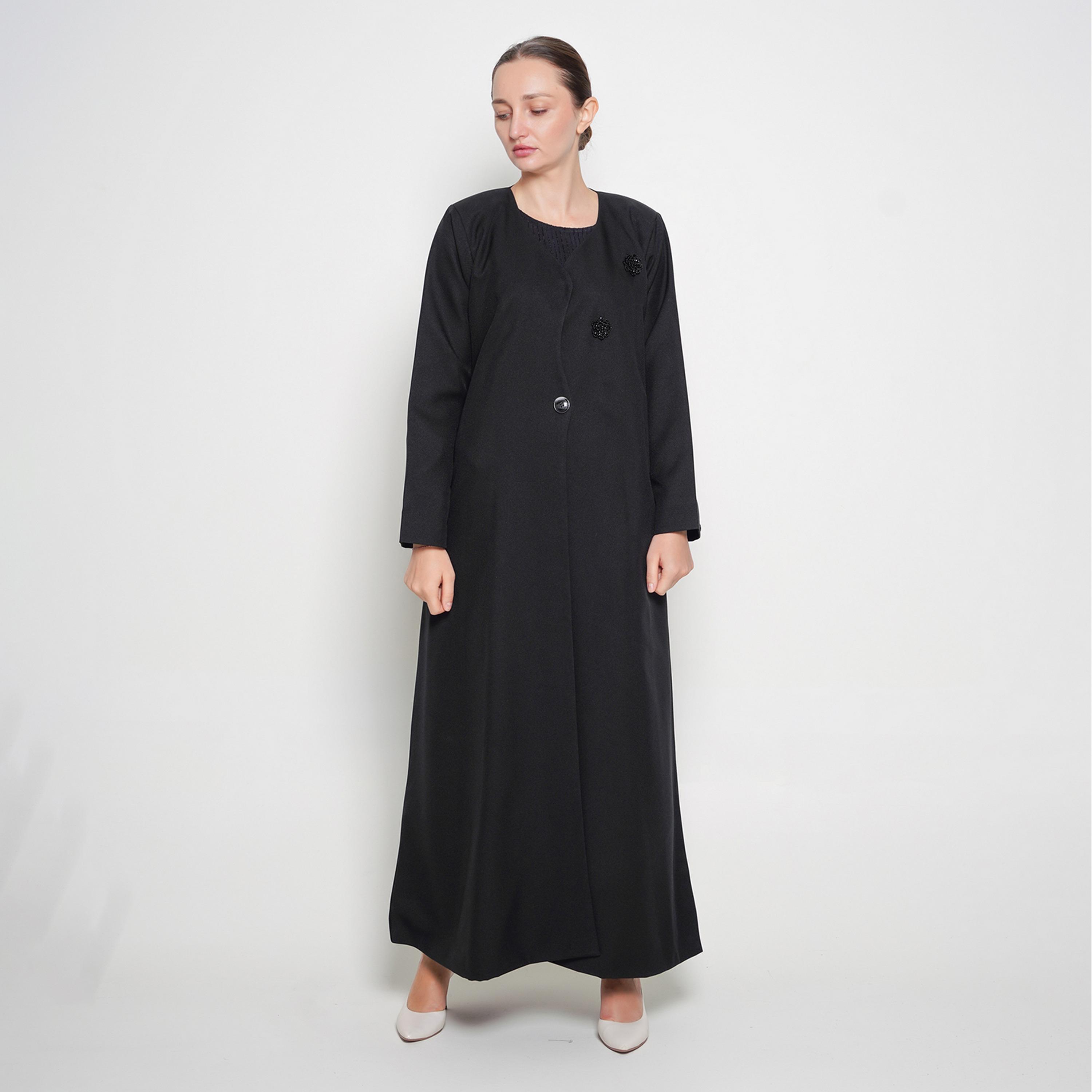 Oya Abaya Linen Women's Formal Semi-Cloche Abaya-women-arabicclothing-abayas-image-1