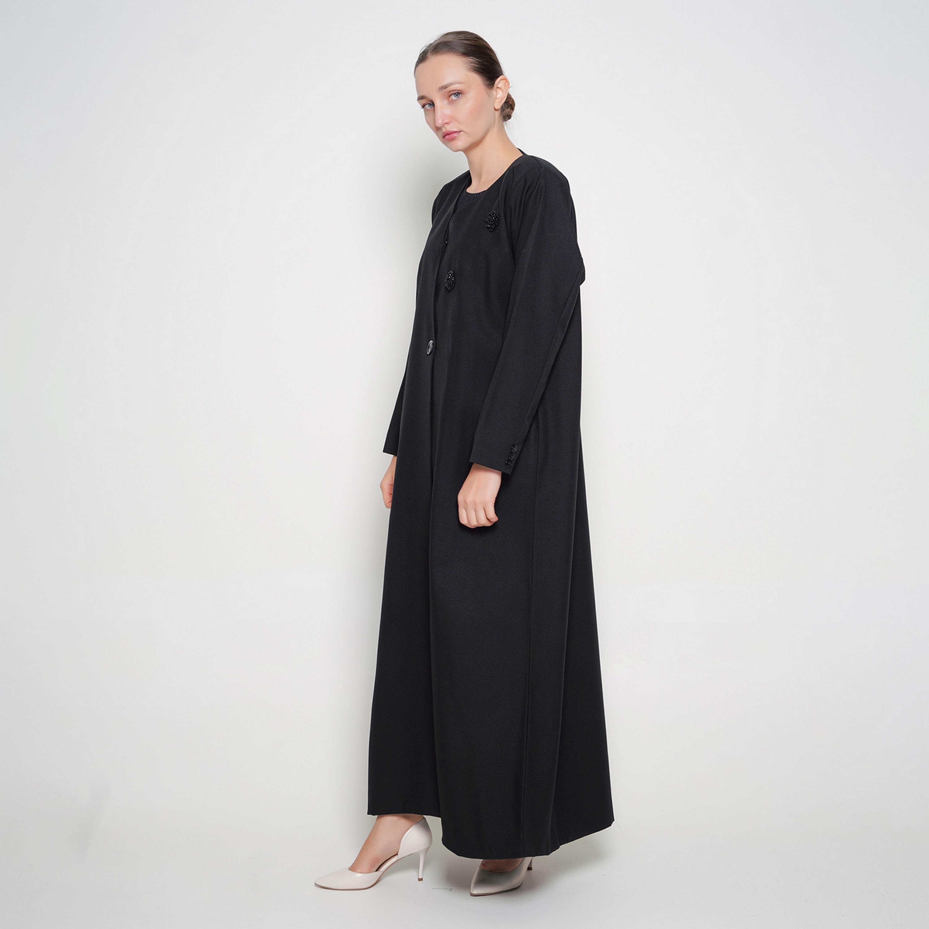 Oya Abaya Linen Women's Formal Semi-Cloche Abaya-women-arabicclothing-abayas-image-5