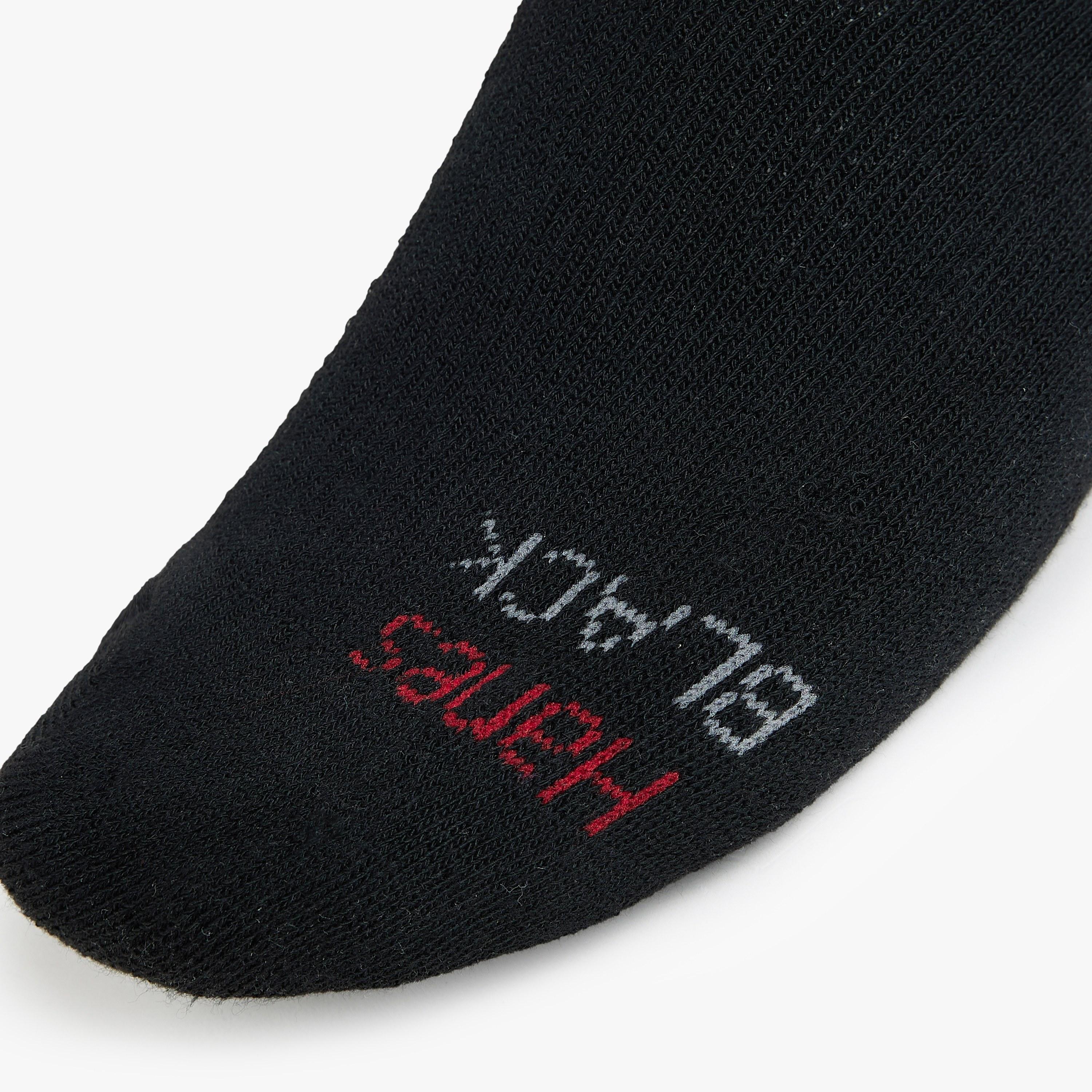 Hanes Pack of 3 Plain Crew Length Men's Socks-men-socks-image-3