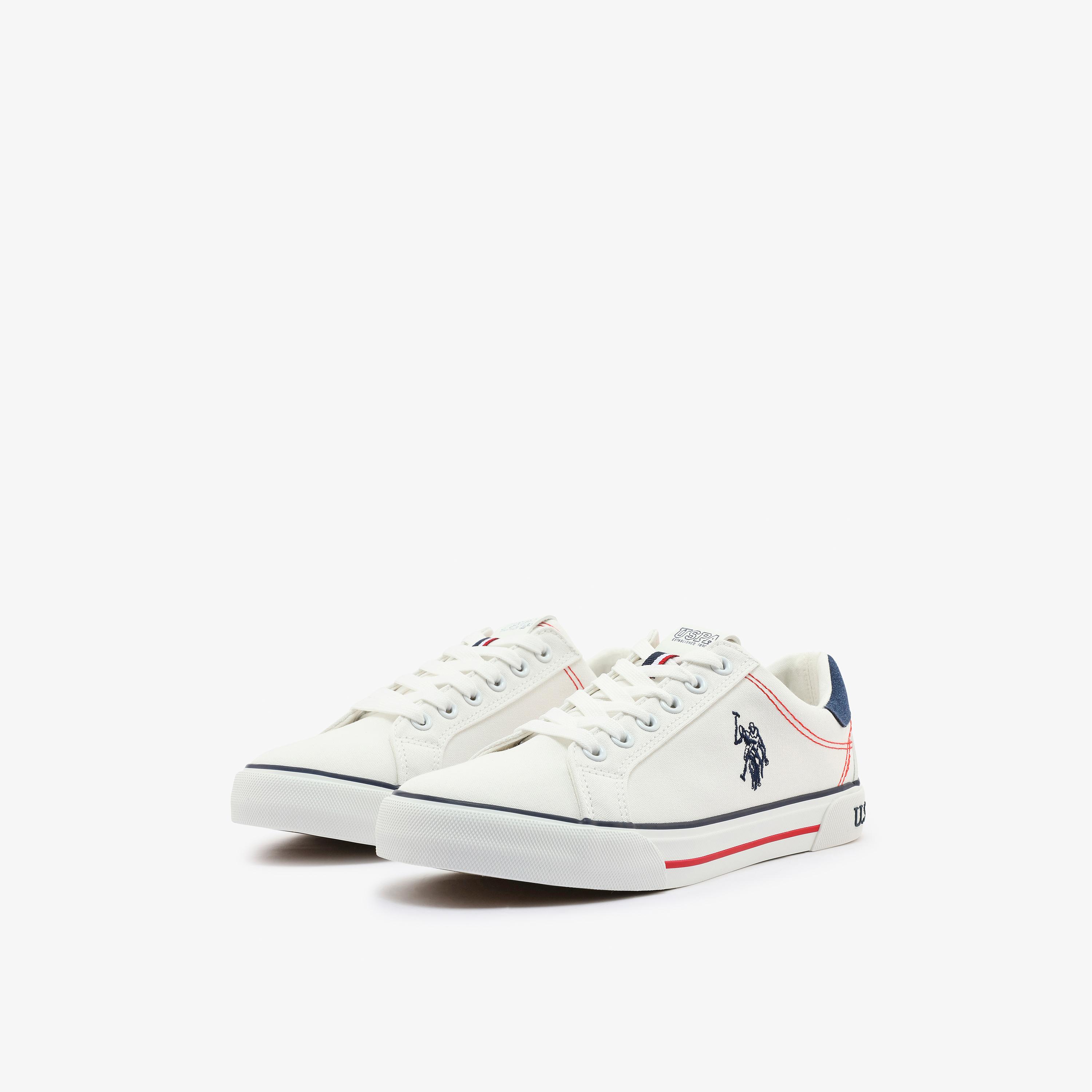 U.S. Polo Assn Women's Lace-Up Flat Low Ankle Sneakers | RACHEL-GLB-6FX-women-shoes-sneakers-image-1