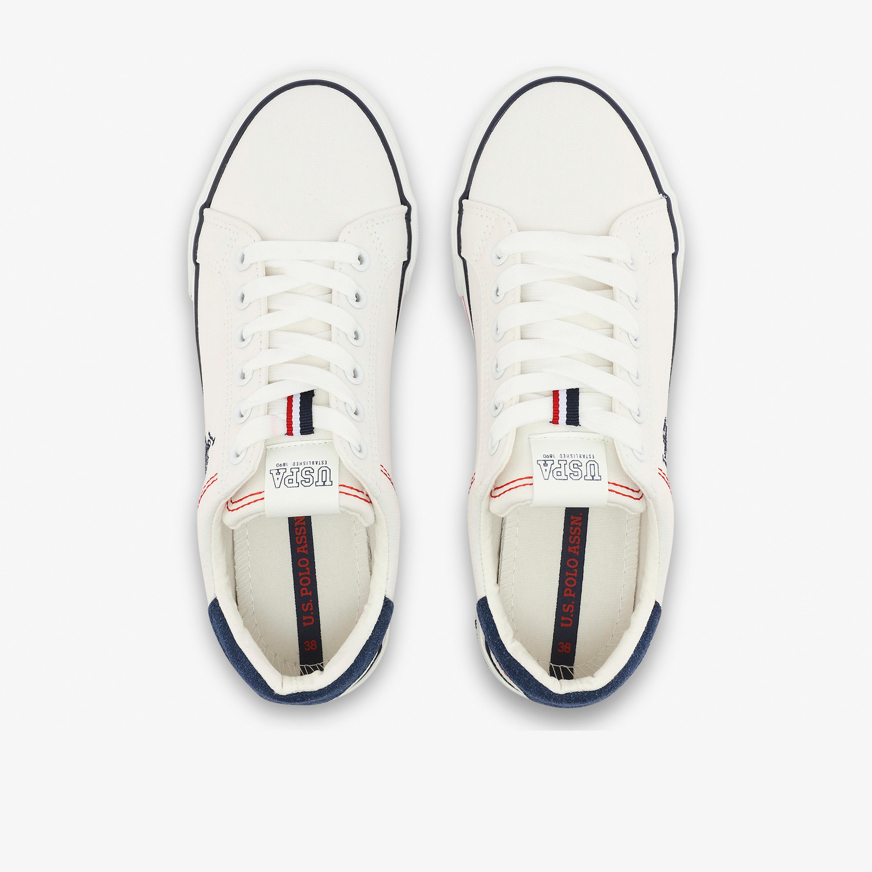 U.S. Polo Assn Women's Lace-Up Flat Low Ankle Sneakers | RACHEL-GLB-6FX-women-shoes-sneakers-image-4