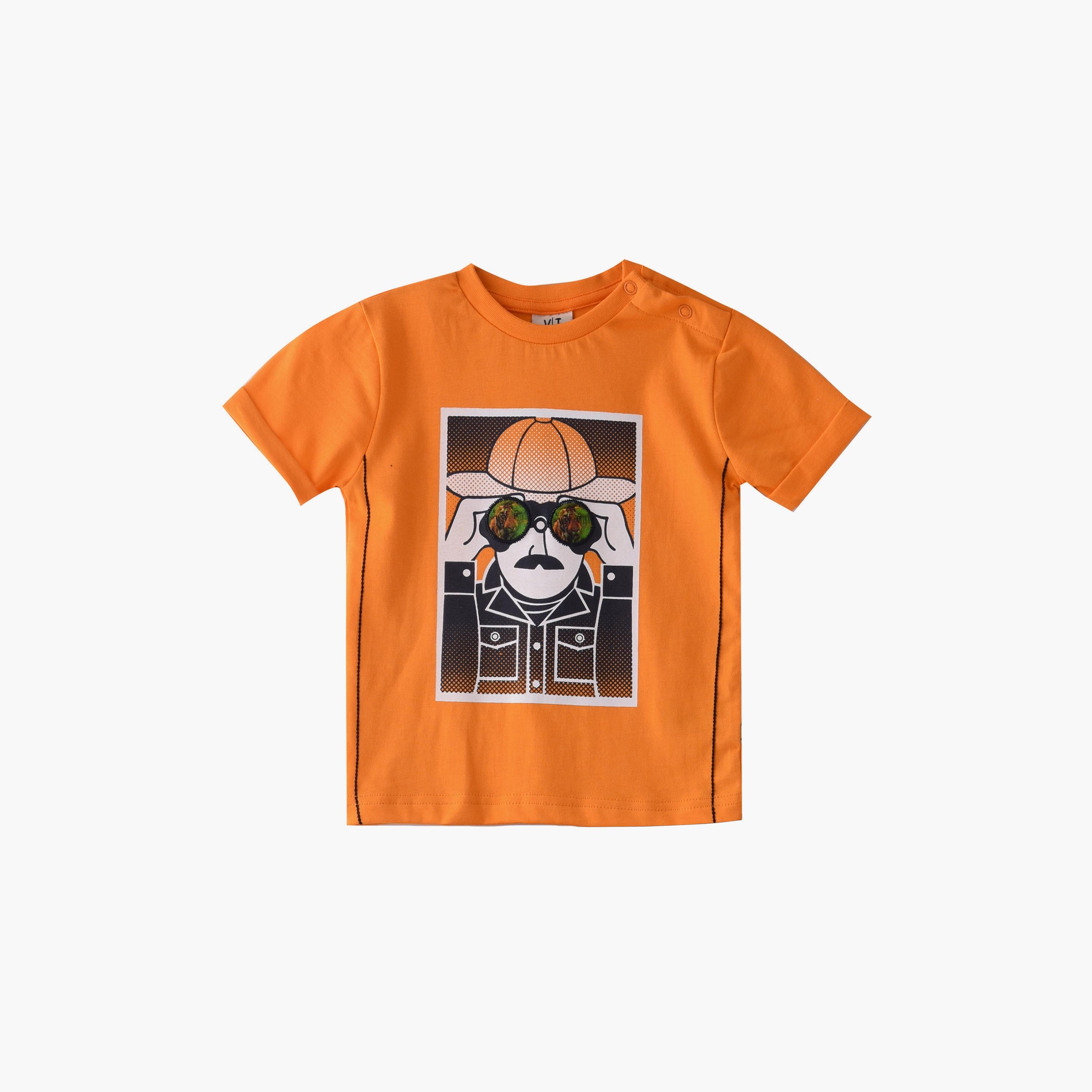 Victor and Jane Jungle Adventure Printed Short Sleeves T-Shirt & Shorts Set-baby-boys-clothing-setsandcoords-image-2