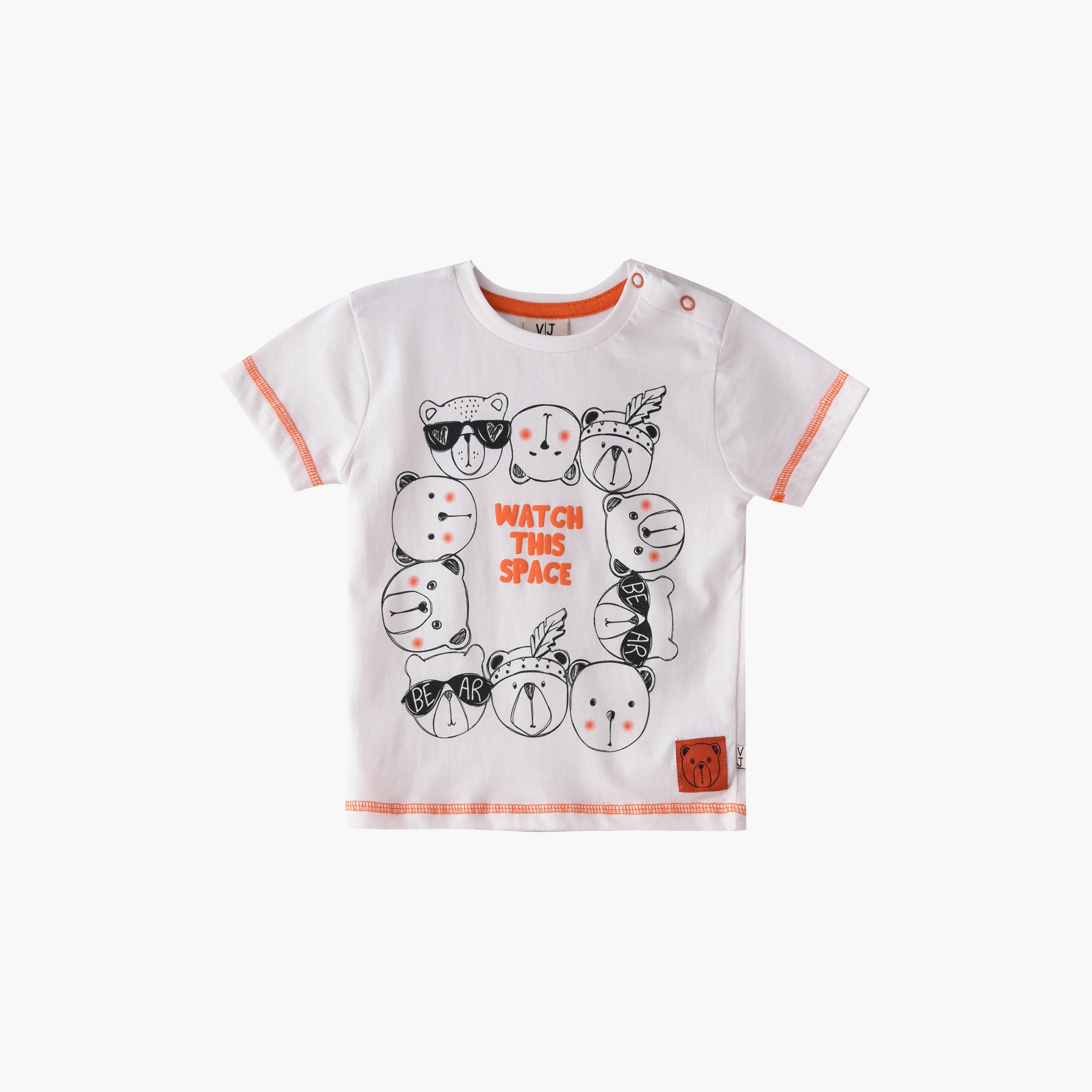 Victor and Jane Watch This Space Printed Short Sleeves T-Shirt & Shorts Set-baby-boys-clothing-setsandcoords-image-2