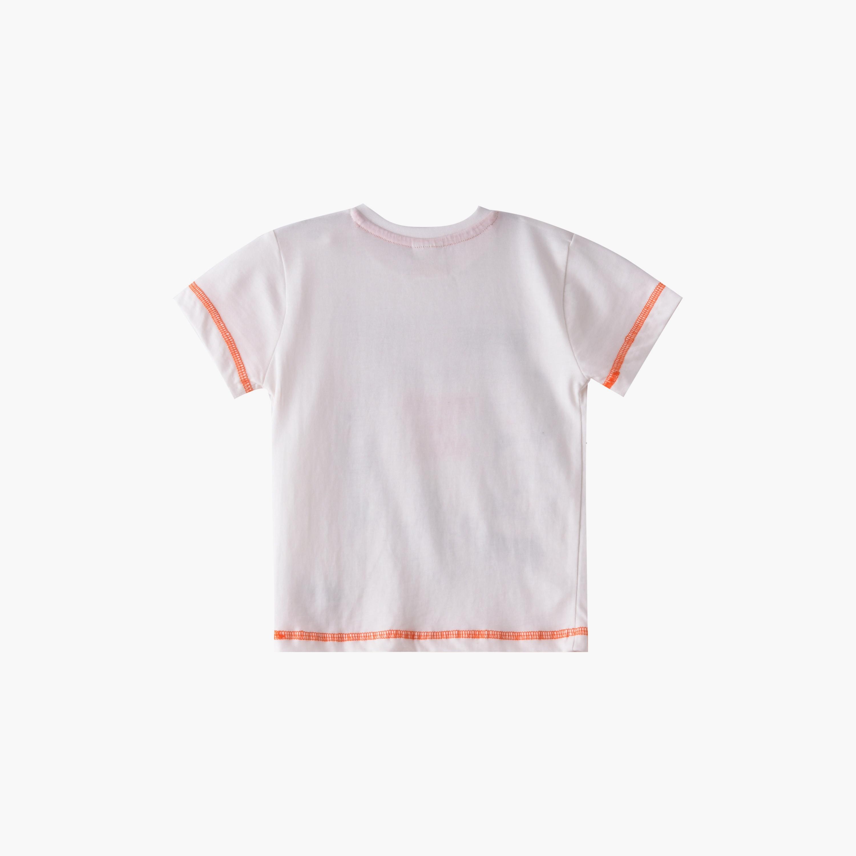 Victor and Jane Watch This Space Printed Short Sleeves T-Shirt & Shorts Set-baby-boys-clothing-setsandcoords-image-4