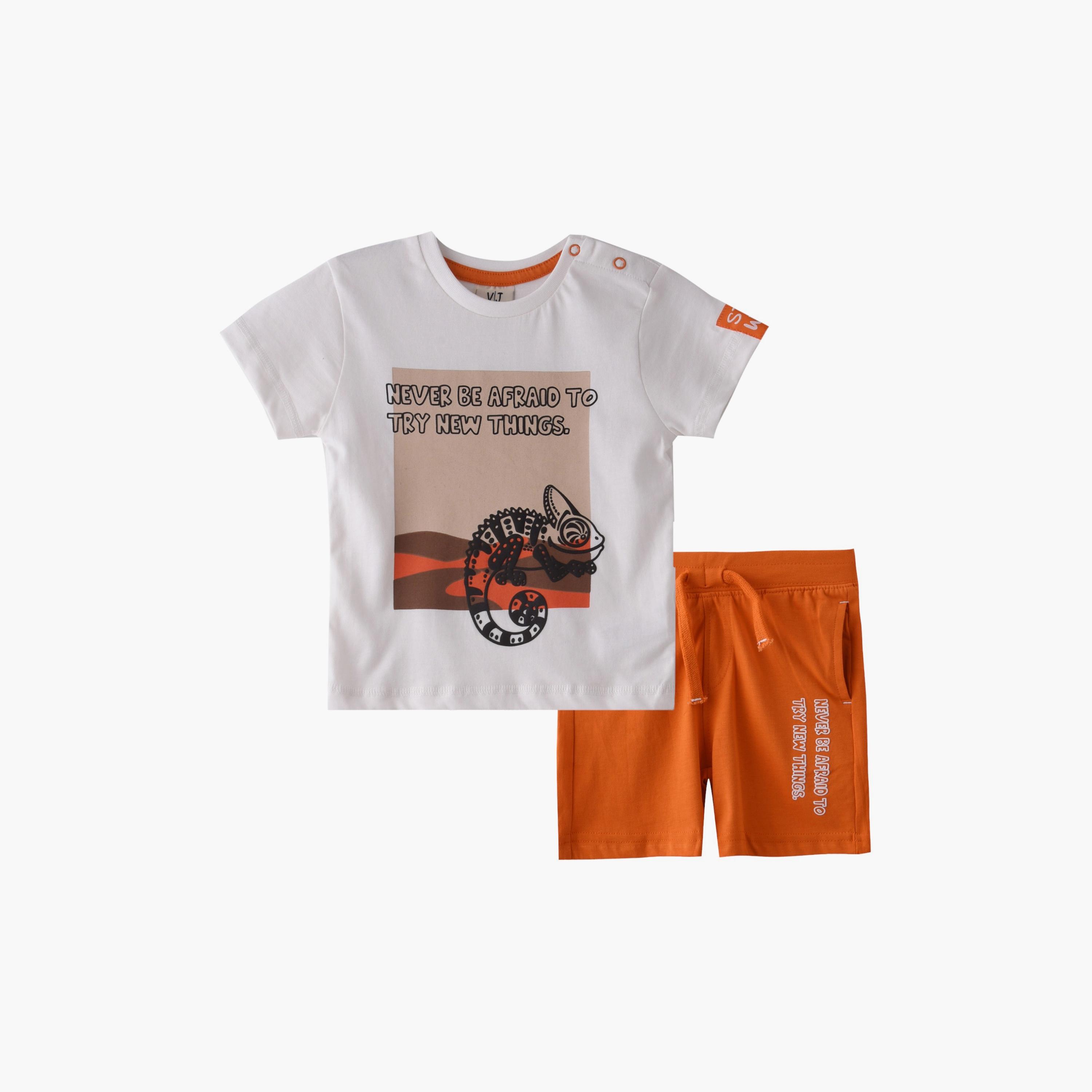 Victor and Jane Printed Short Sleeves T-Shirt & Shorts Set-baby-boys-clothing-setsandcoords-image-1
