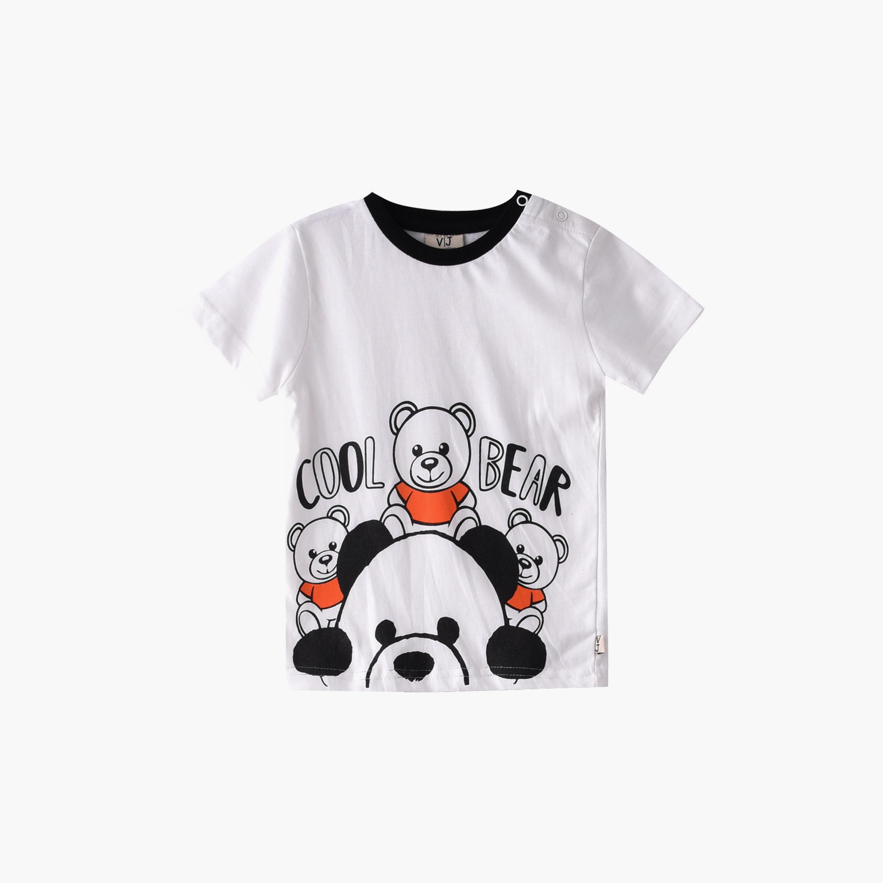 Victor and Jane Cool Bear T-Shirt & Joggers Set-baby-boys-clothing-setsandcoords-image-2