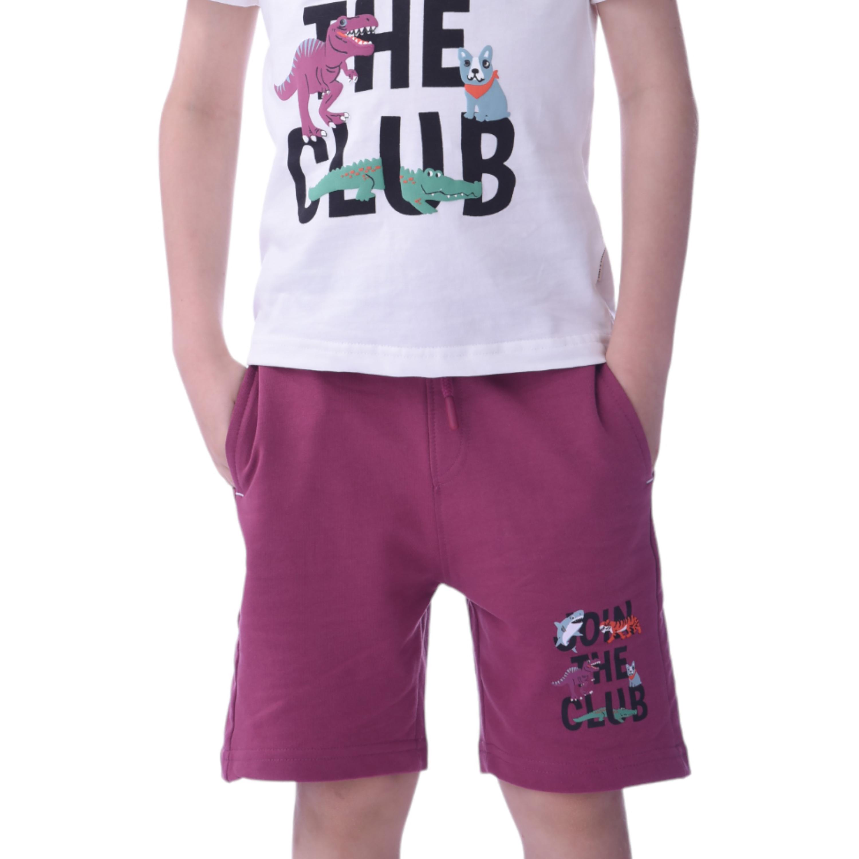 Victor and Jane Join The Club Printed Short Sleeves T-Shirt & Shorts Set-baby-boys-clothing-setsandcoords-image-4