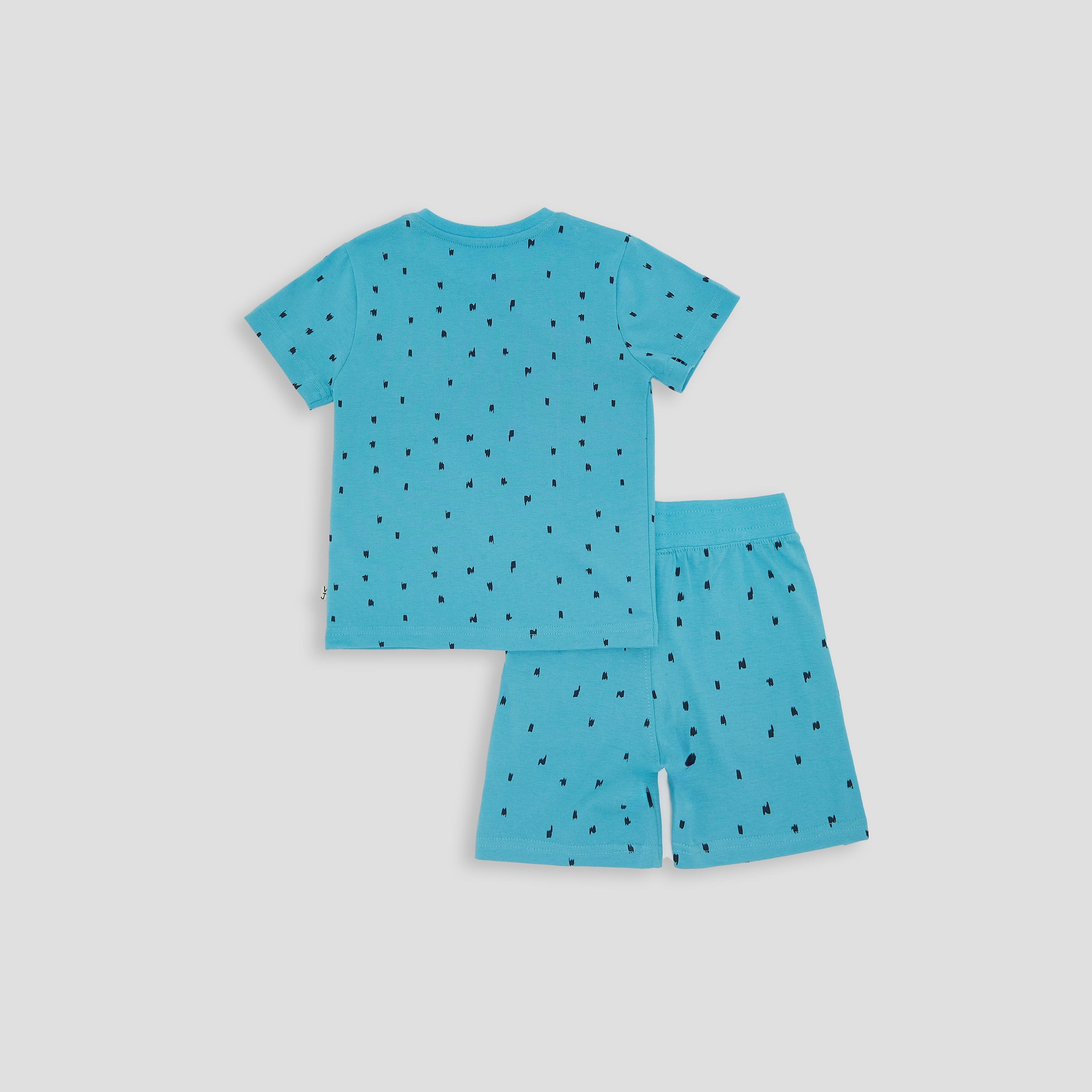 تي شيرت بأكمام قصيرة مطبوع مع شورت من فيكتور اند جين-boys-clothing-setsandcoords-image-2
