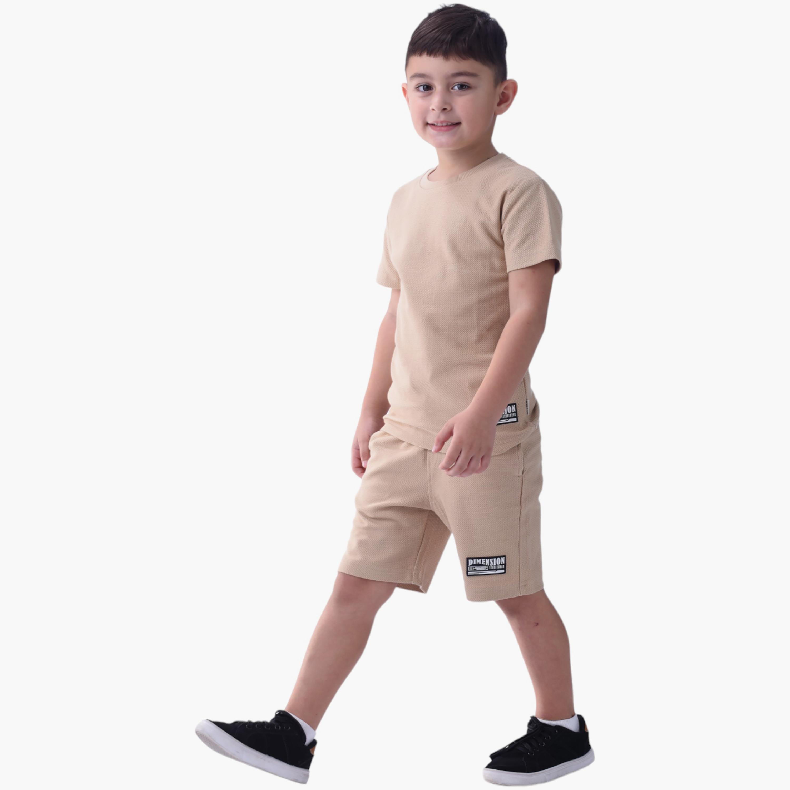 Victor and Jane 2-Piece Printed 100% Cotton T-Shirt & Shorts Set-baby-boys-clothing-setsandcoords-image-1