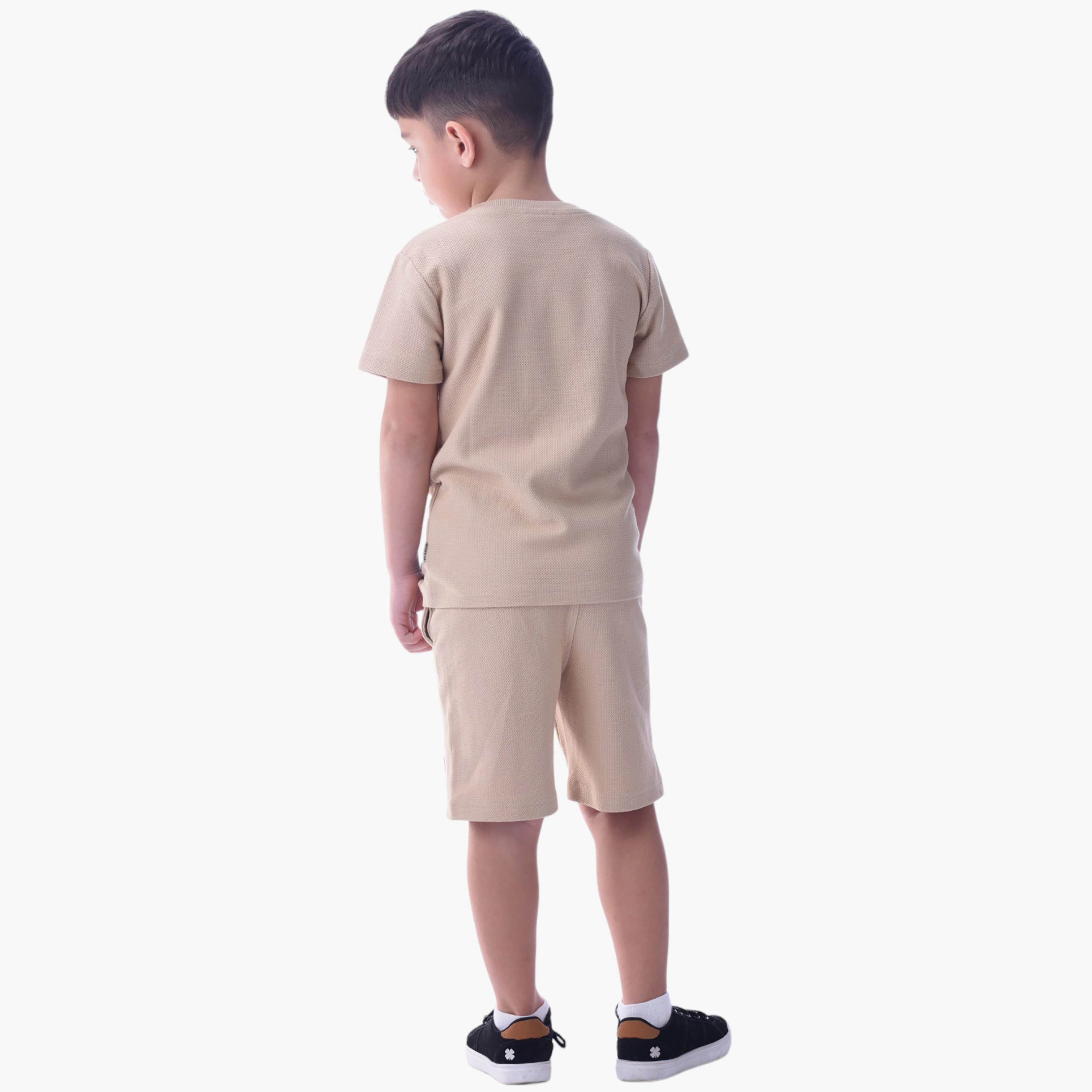Victor and Jane 2-Piece Printed 100% Cotton T-Shirt & Shorts Set-baby-boys-clothing-setsandcoords-image-2