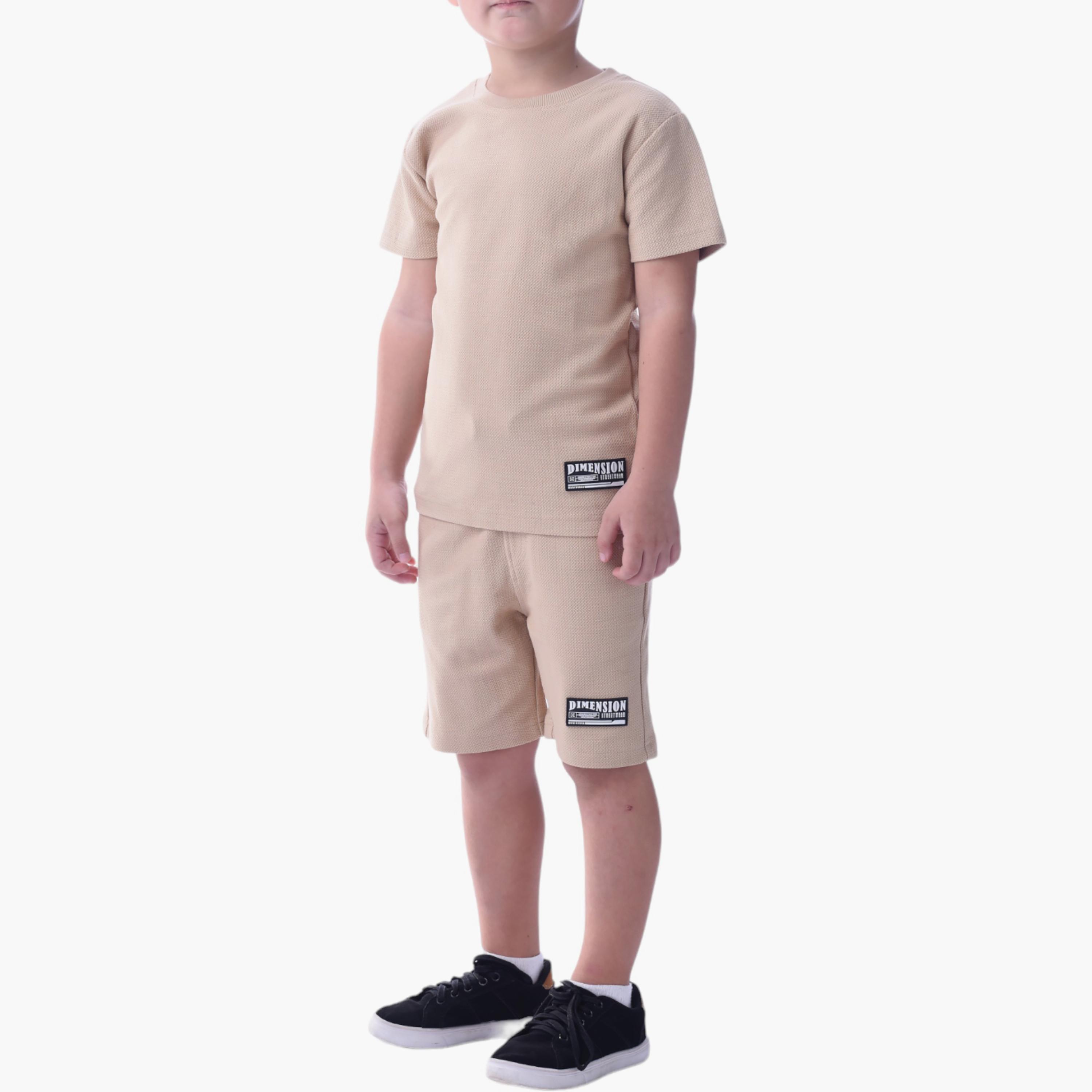 Victor and Jane 2-Piece Printed 100% Cotton T-Shirt & Shorts Set-baby-boys-clothing-setsandcoords-image-4