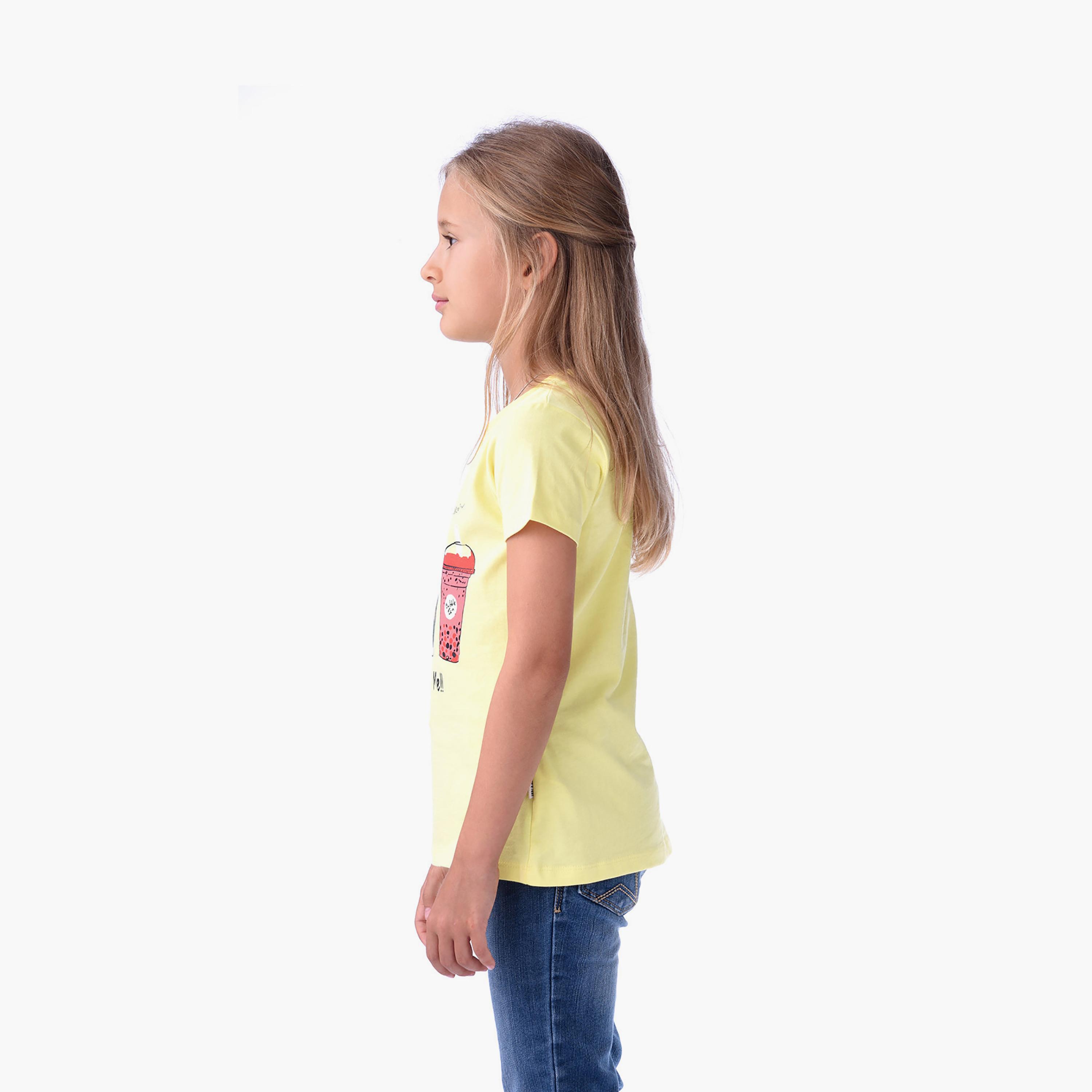 Victor and Jane Printed Short Sleeves T-Shirt-girls-clothing-tshirts-image-2