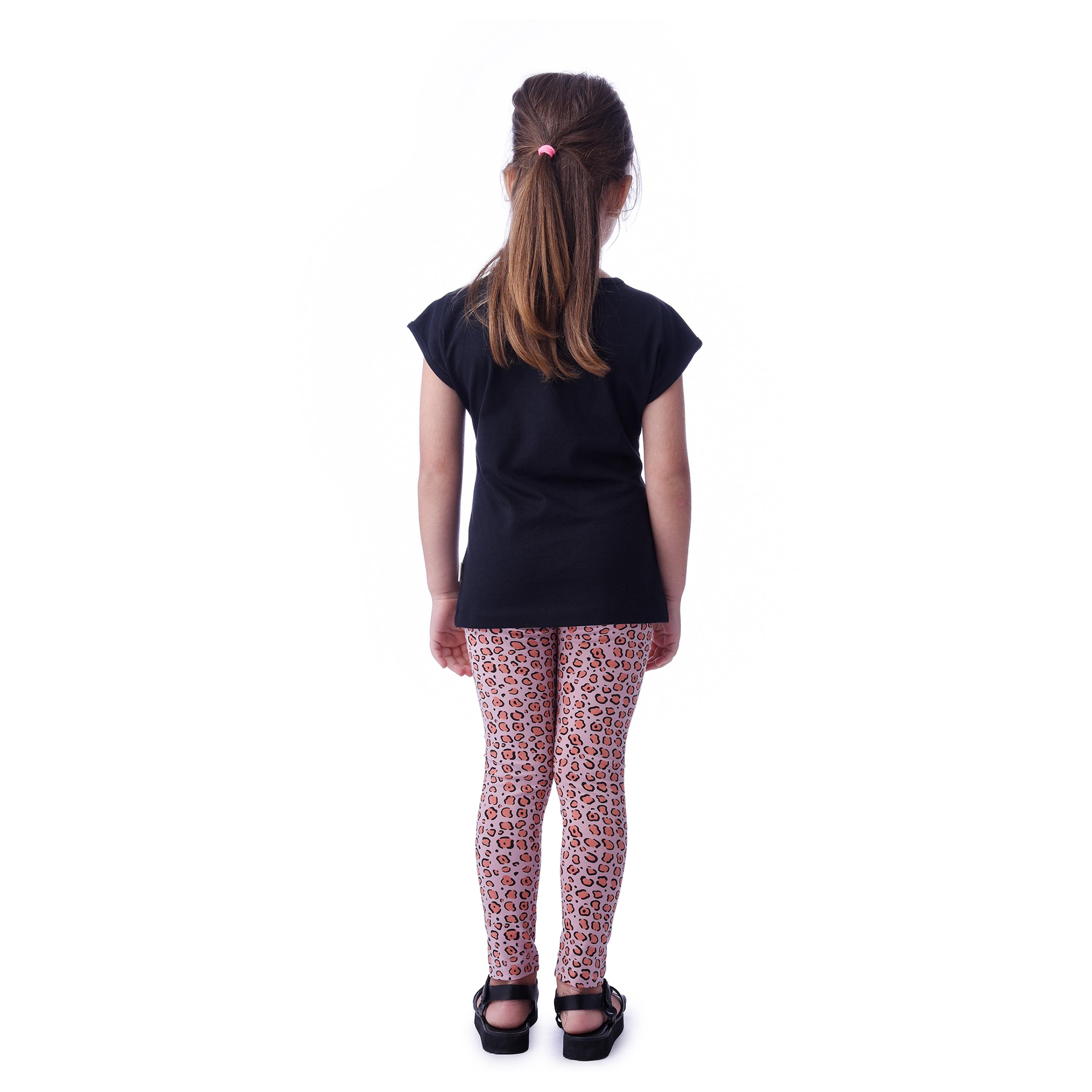 تي شيرت مطبوع بأكمام قصيرة مع بنطال ضيق من فيكتور اند جين-baby-girls-clothing-setsandcoords-image-2