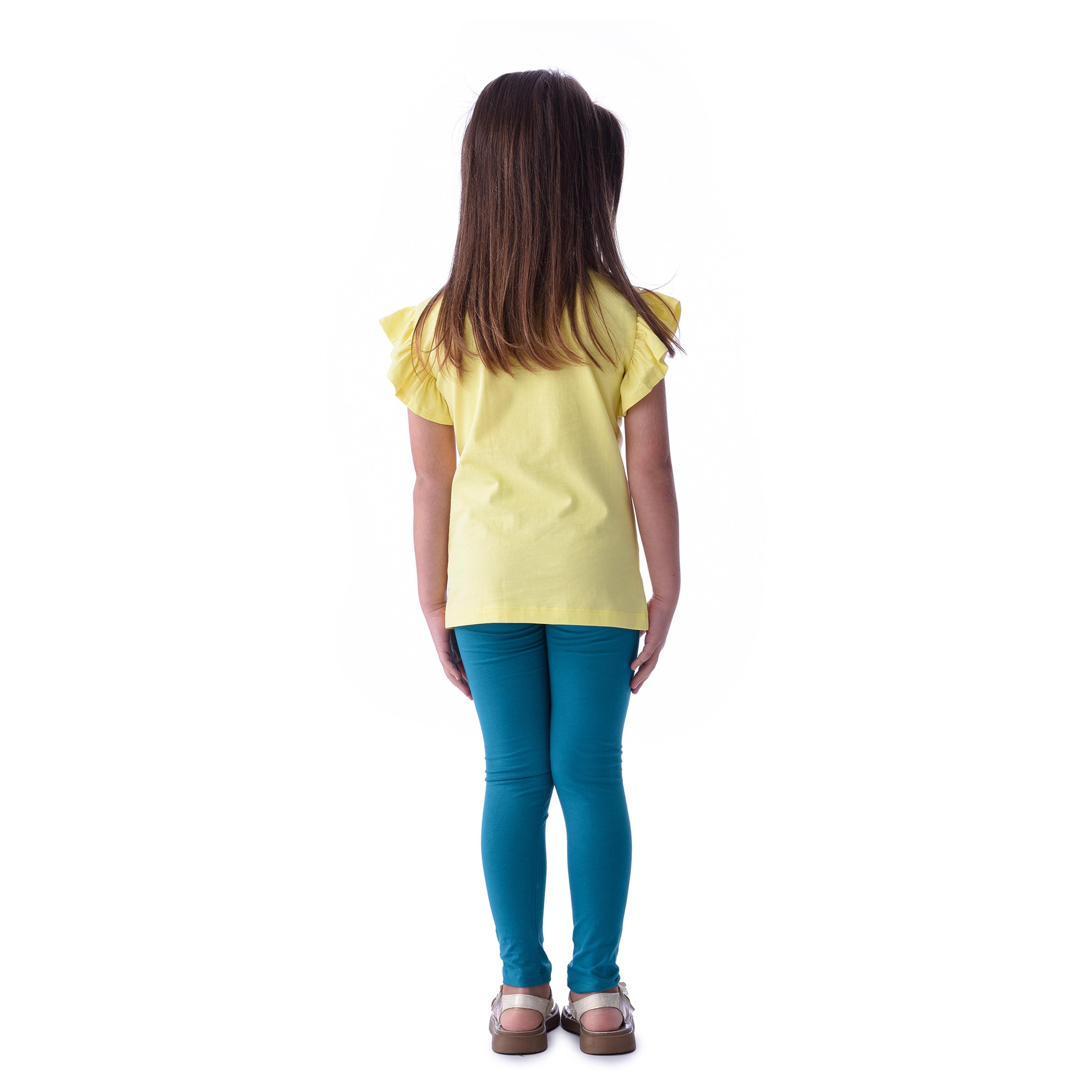 Victor & Jane Printed Cap Sleeves T-Shirt with Leggings-baby-girls-clothing-setsandcoords-image-2