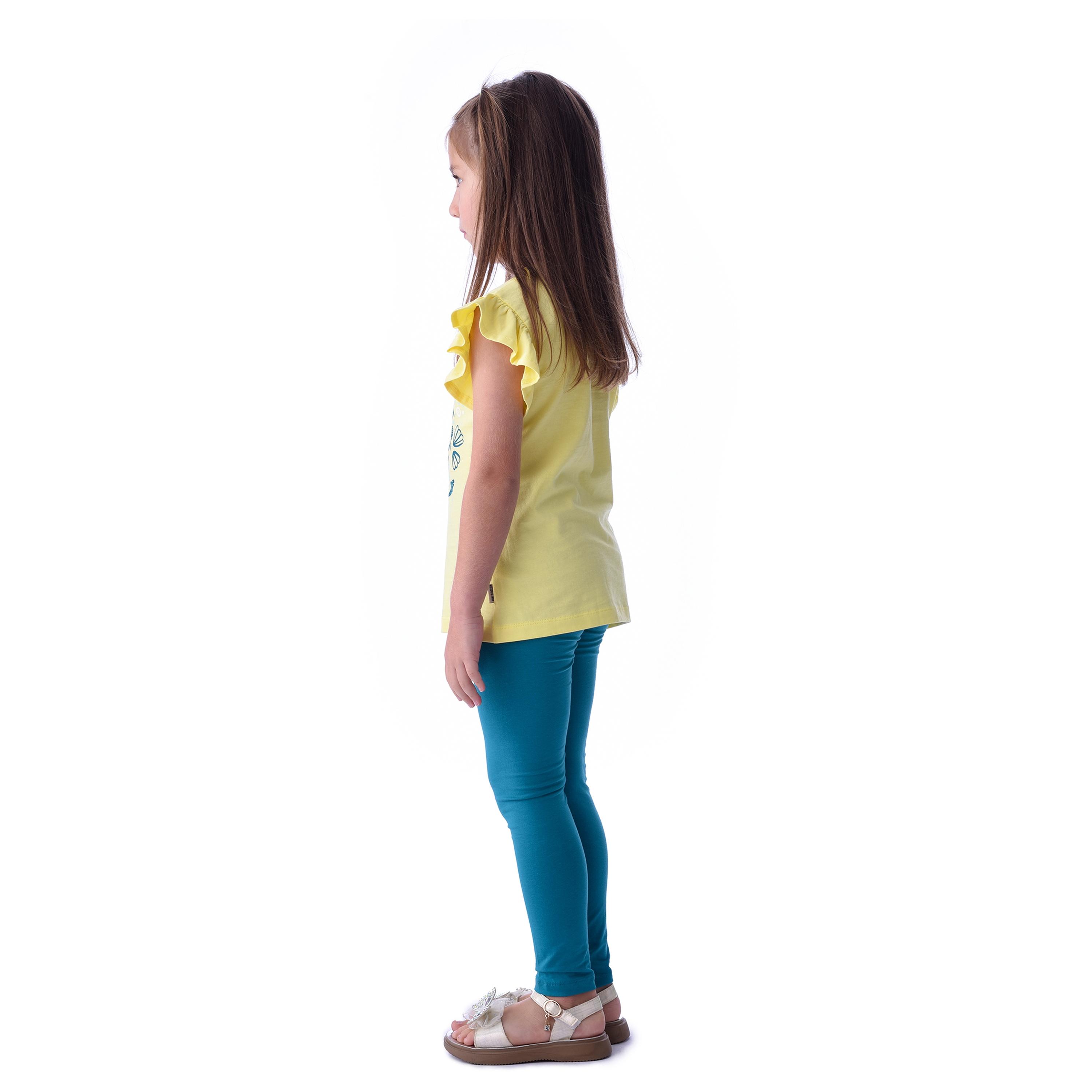 Victor & Jane Printed Cap Sleeves T-Shirt with Leggings-baby-girls-clothing-setsandcoords-image-3