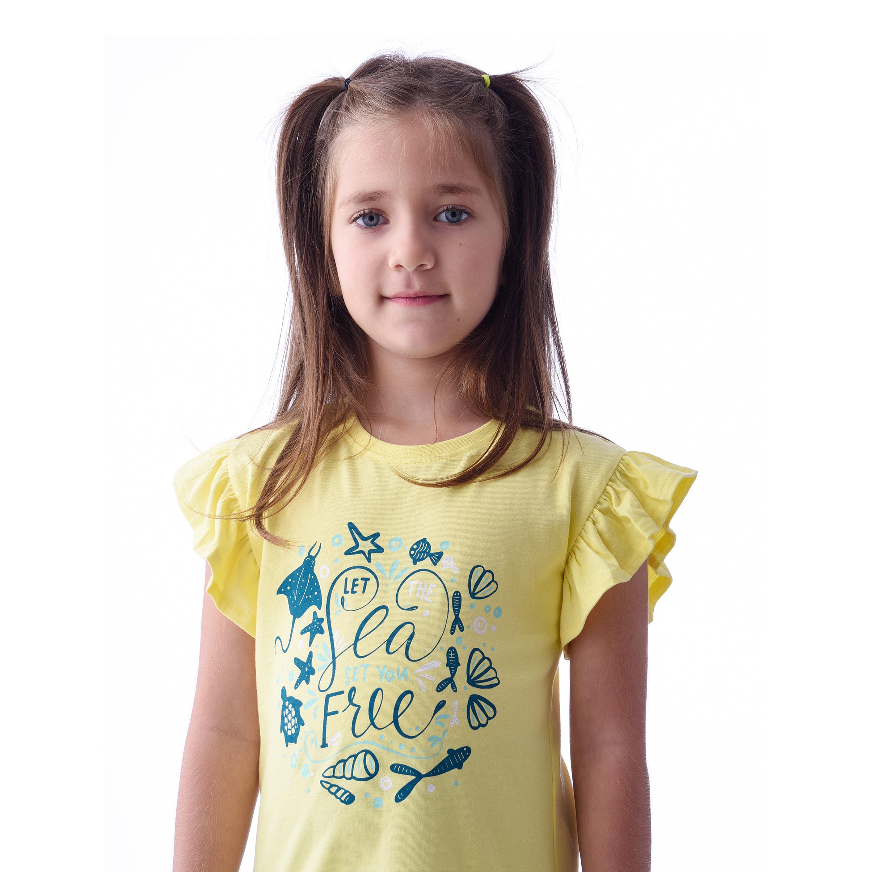 Victor & Jane Printed Cap Sleeves T-Shirt with Leggings-baby-girls-clothing-setsandcoords-image-5