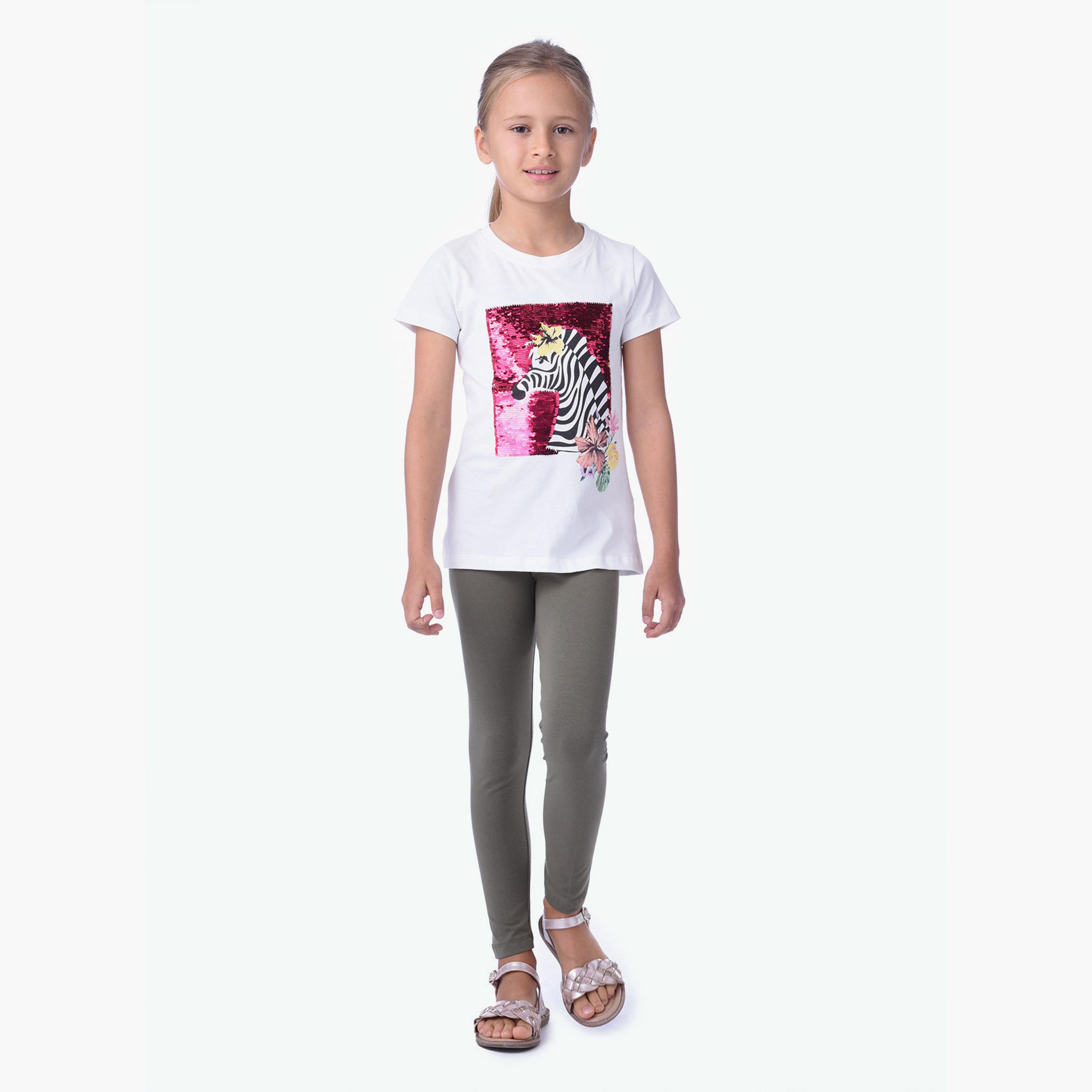 Victor and Jane Printed Short Sleeves T-Shirt with Leggings-baby-girls-clothing-setsandcoords-image-1