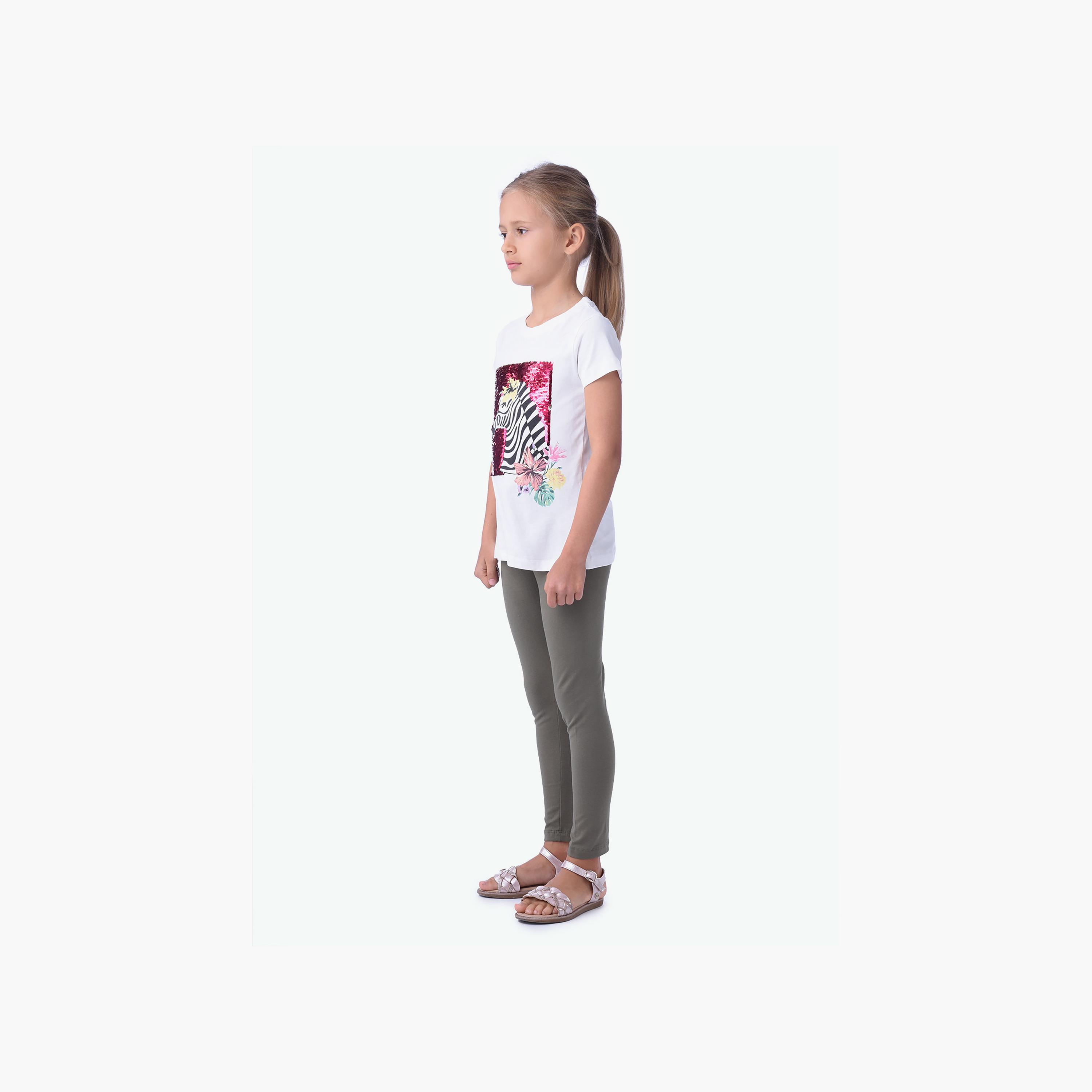 Victor and Jane Printed Short Sleeves T-Shirt with Leggings-baby-girls-clothing-setsandcoords-image-4