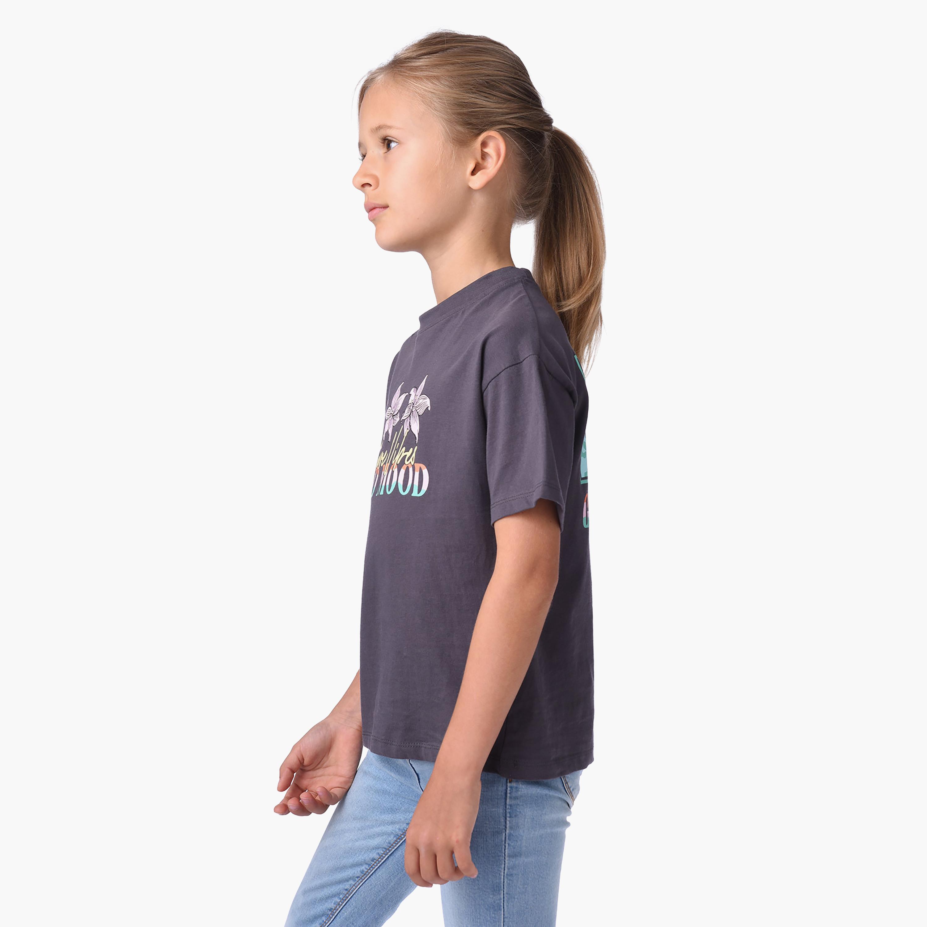Victor and Jane Printed Short Sleeves T-Shirt-girls-clothing-tshirts-image-3