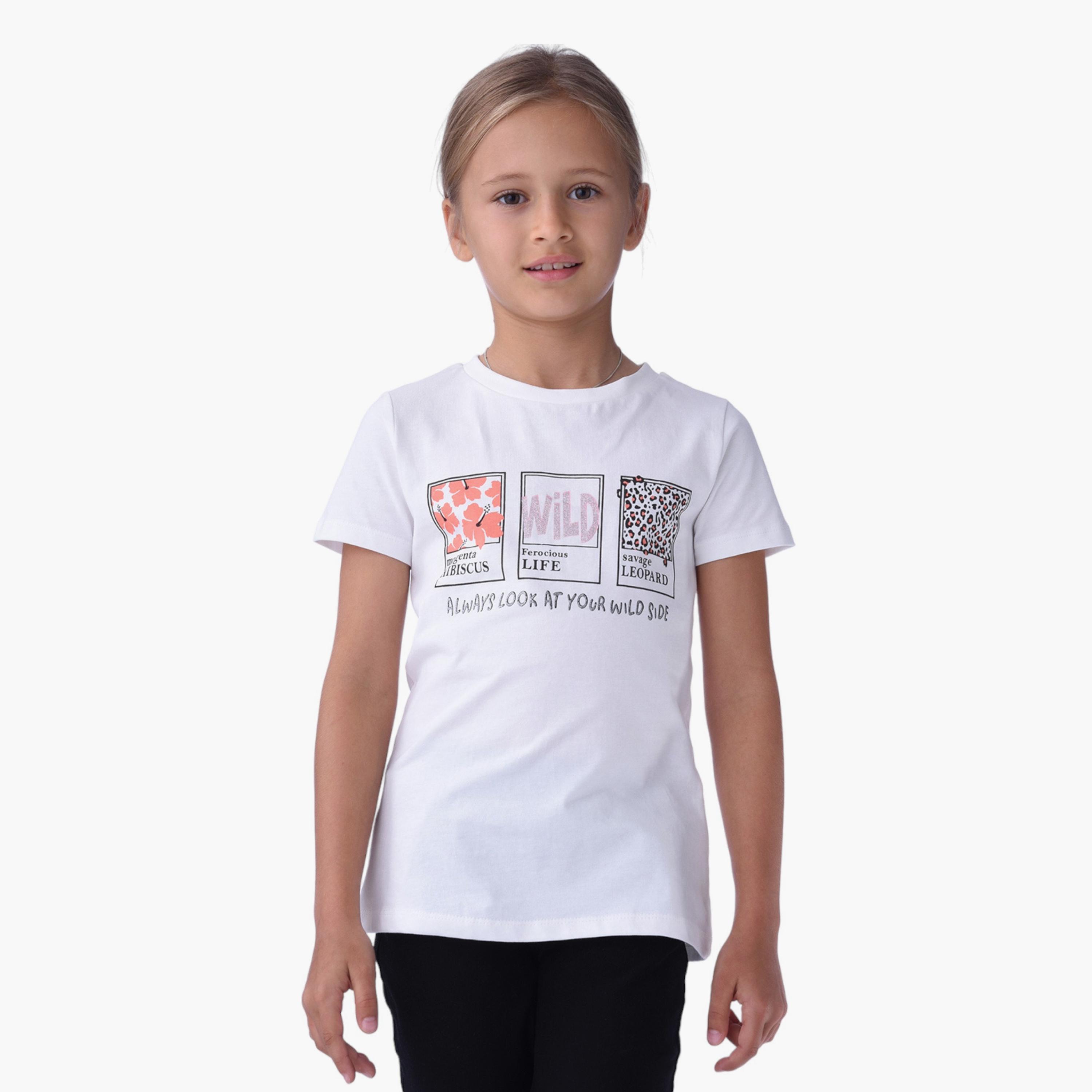 Victor and Jane Printed Short Sleeves T-Shirt-baby-girls-clothing-tshirts-image-1