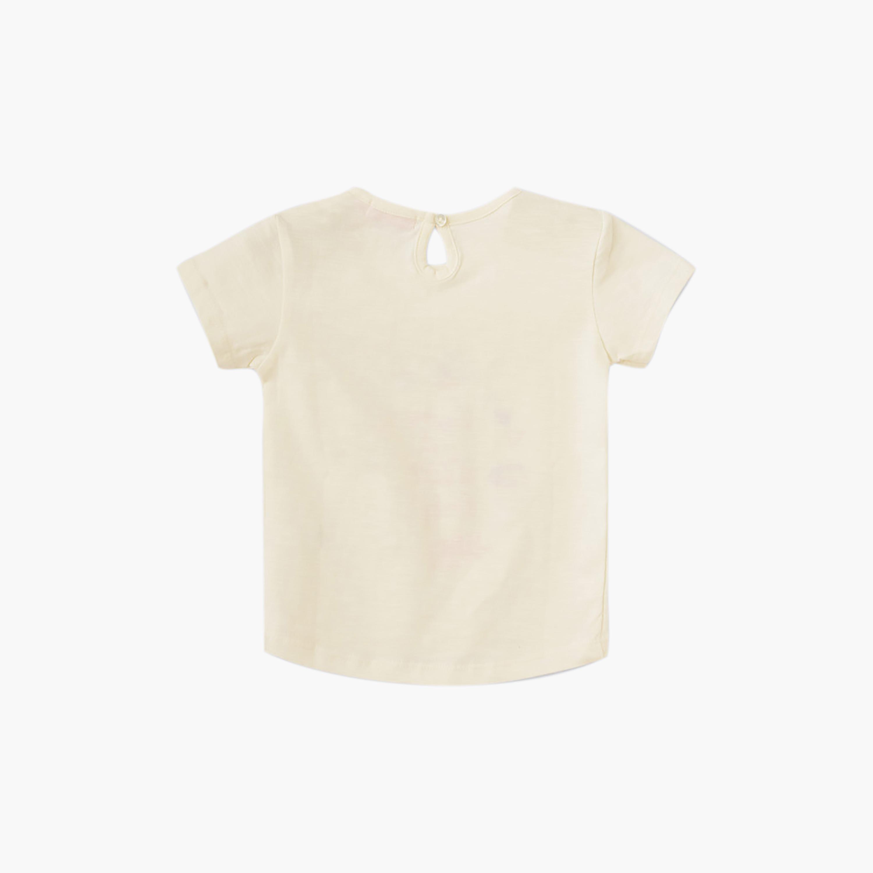 UniqKidz Short Sleeves Slogan Printed Top-girls-clothing-blousesandshirts-image-2