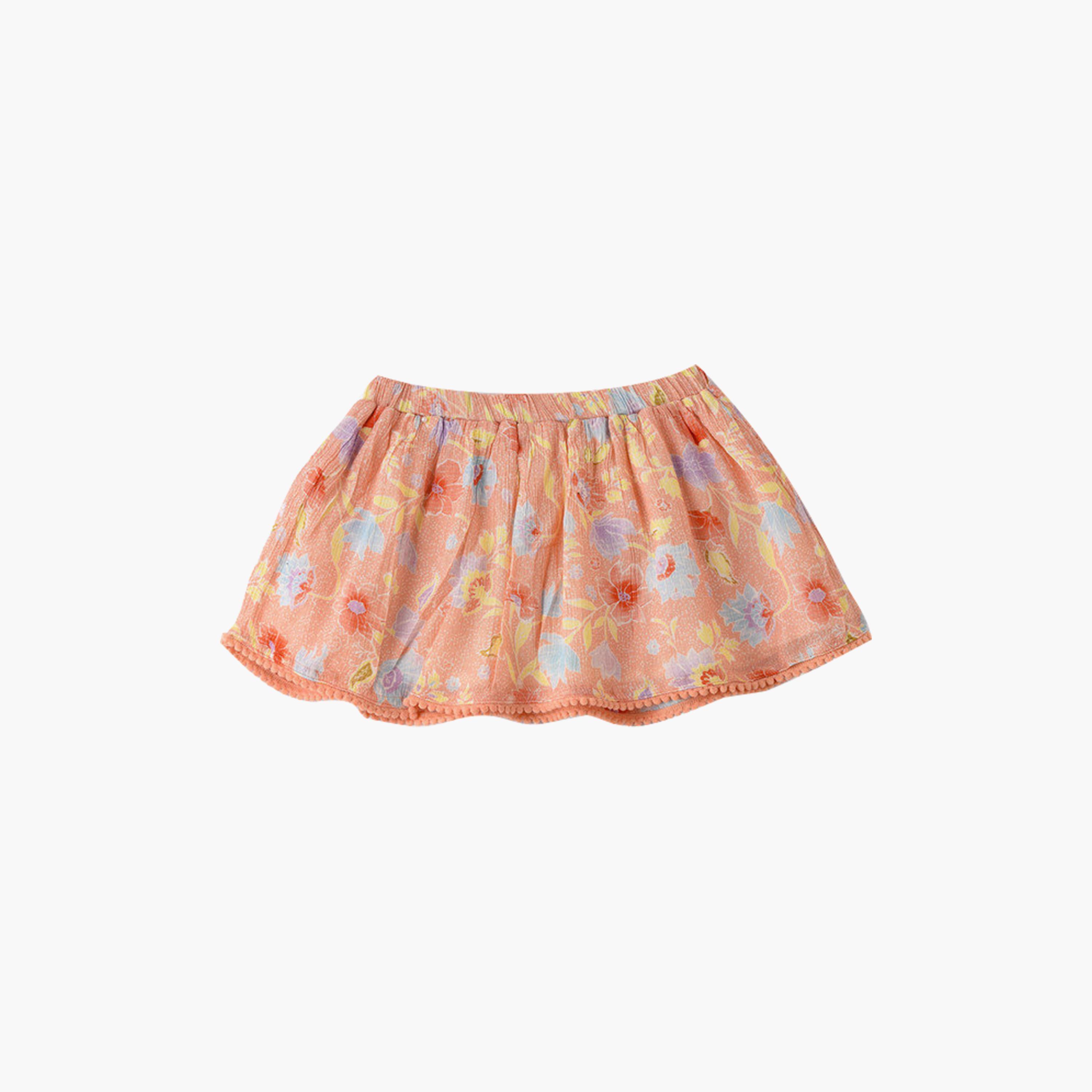 UniqKidz Cotton Floral Elasticated Skirt-baby-girls-clothing-bottoms-skirts-image-2