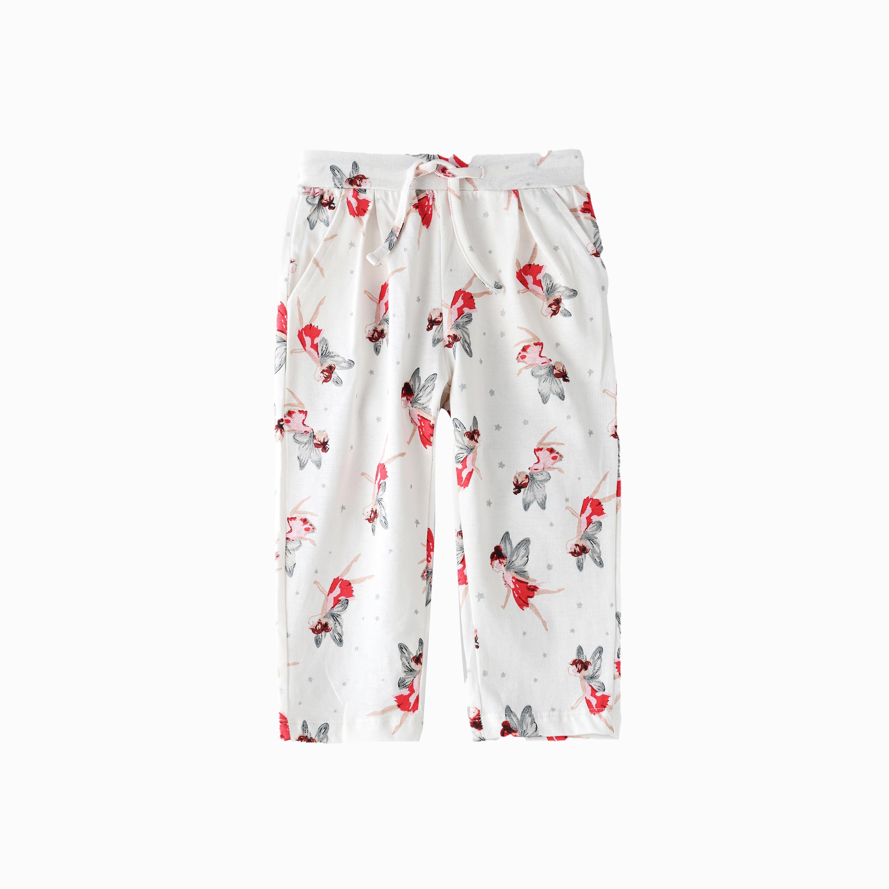 UniqKidz All Over Printed Knitted Pants for Girls-baby-girls-clothing-bottoms-trousers-image-1