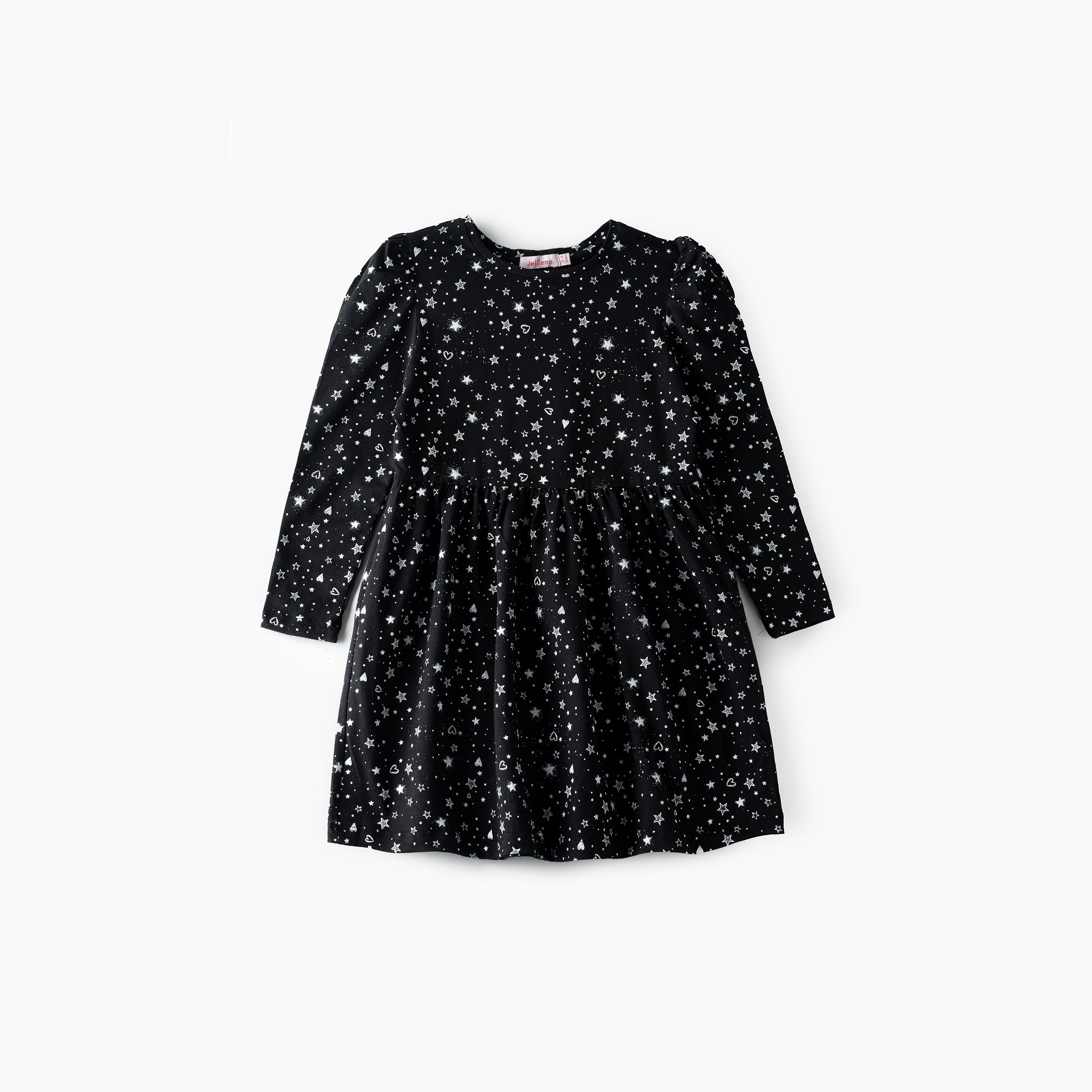 UniqKidz All Over Printed Knitted Dress-girls-clothing-dressesandjumpsuits-image-1