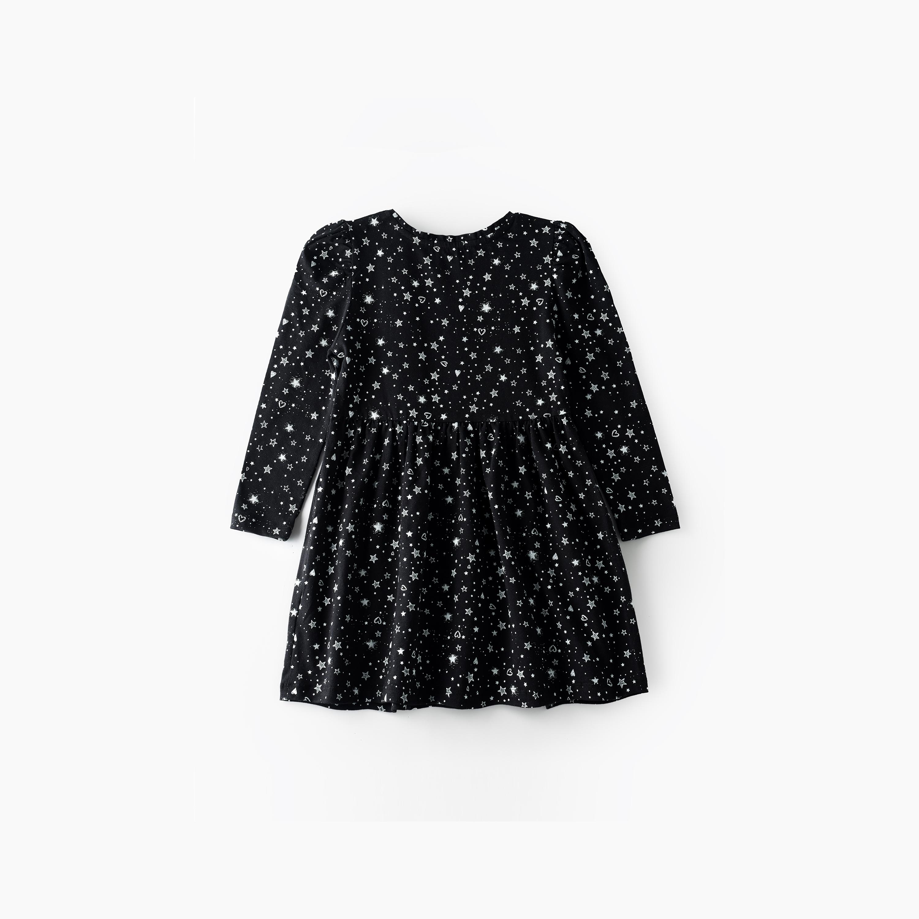 UniqKidz All Over Printed Knitted Dress-girls-clothing-dressesandjumpsuits-image-3