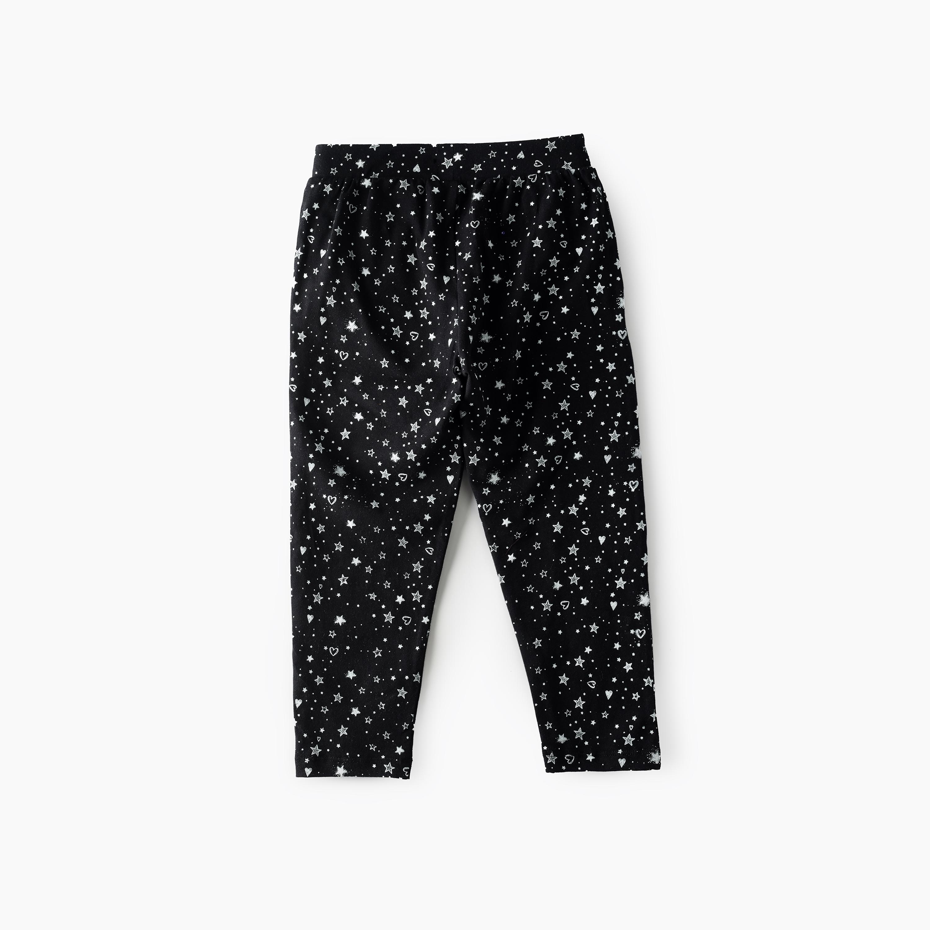 UniqKidz All Over Printed Knitted Sweat Pants for Girls-girls-clothing-bottoms-trousers-image-3