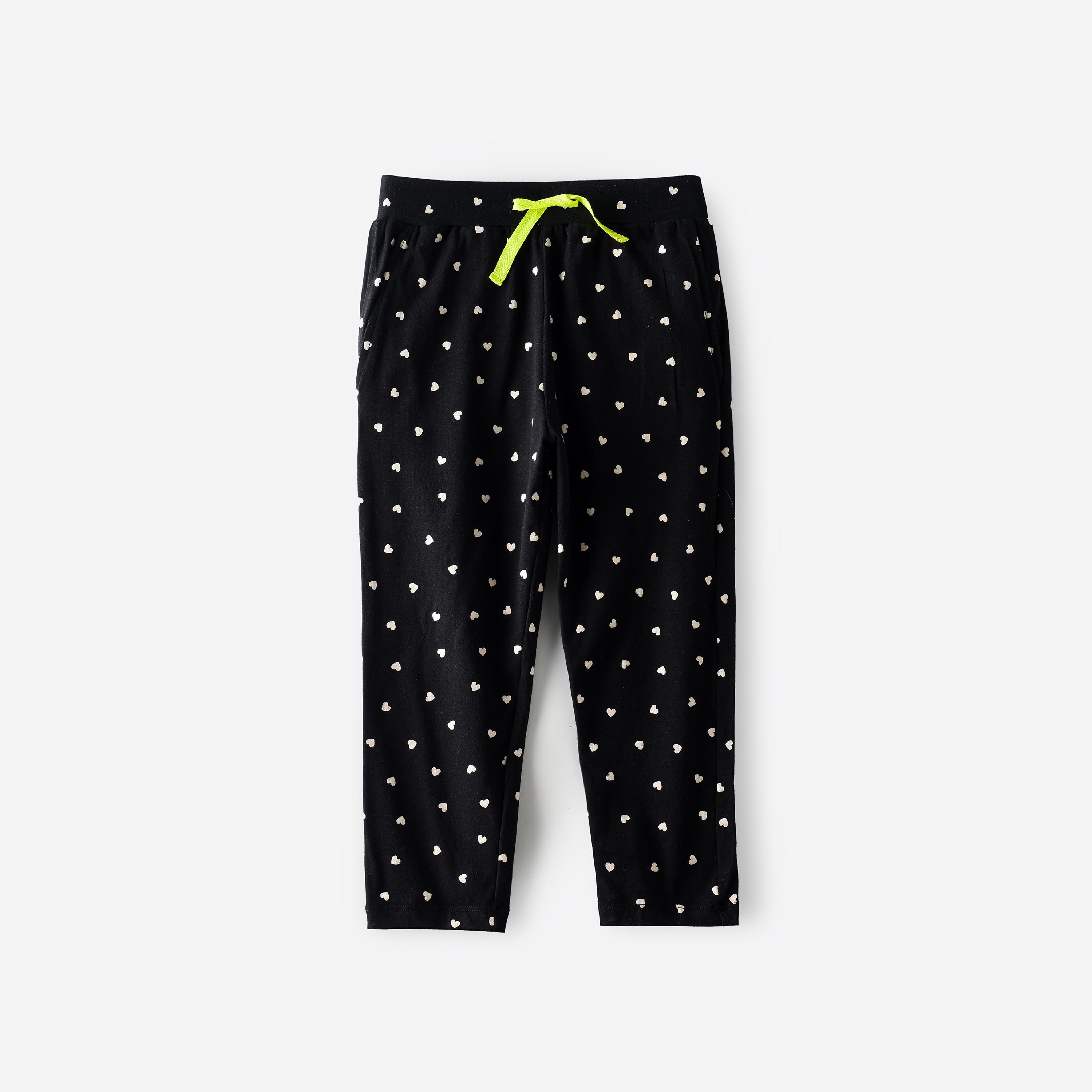 UniqKidz All Over Printed Knitted Sweat Pants for Girls-baby-girls-clothing-bottoms-trousers-image-1