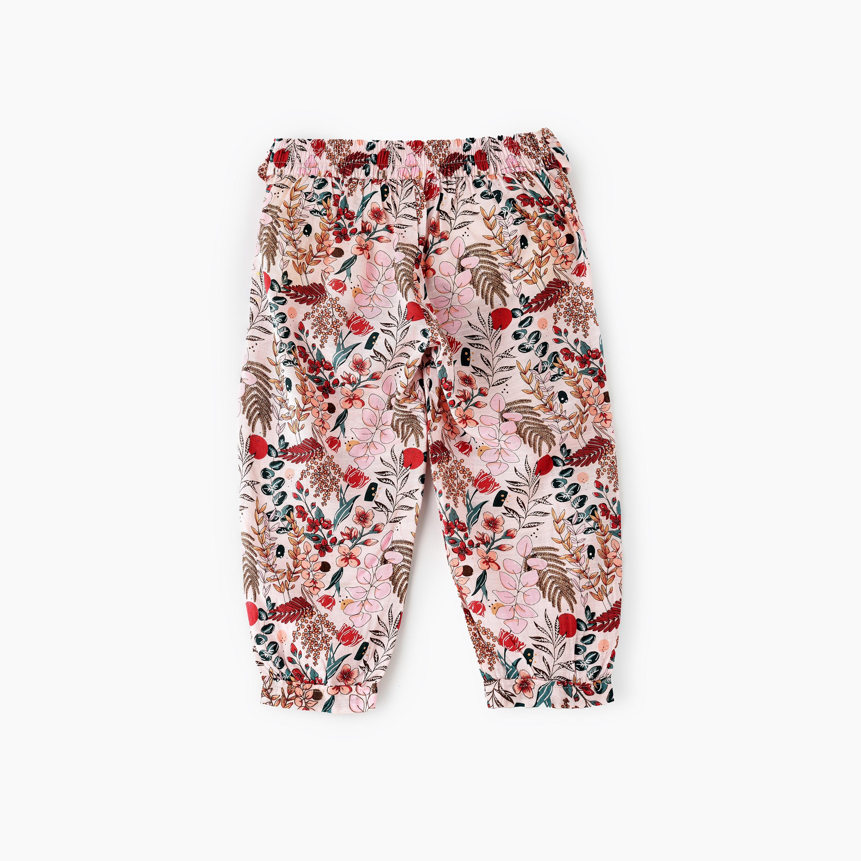 UniqKidz All Over Printed Pants for Girls-girls-clothing-bottoms-trousers-image-3