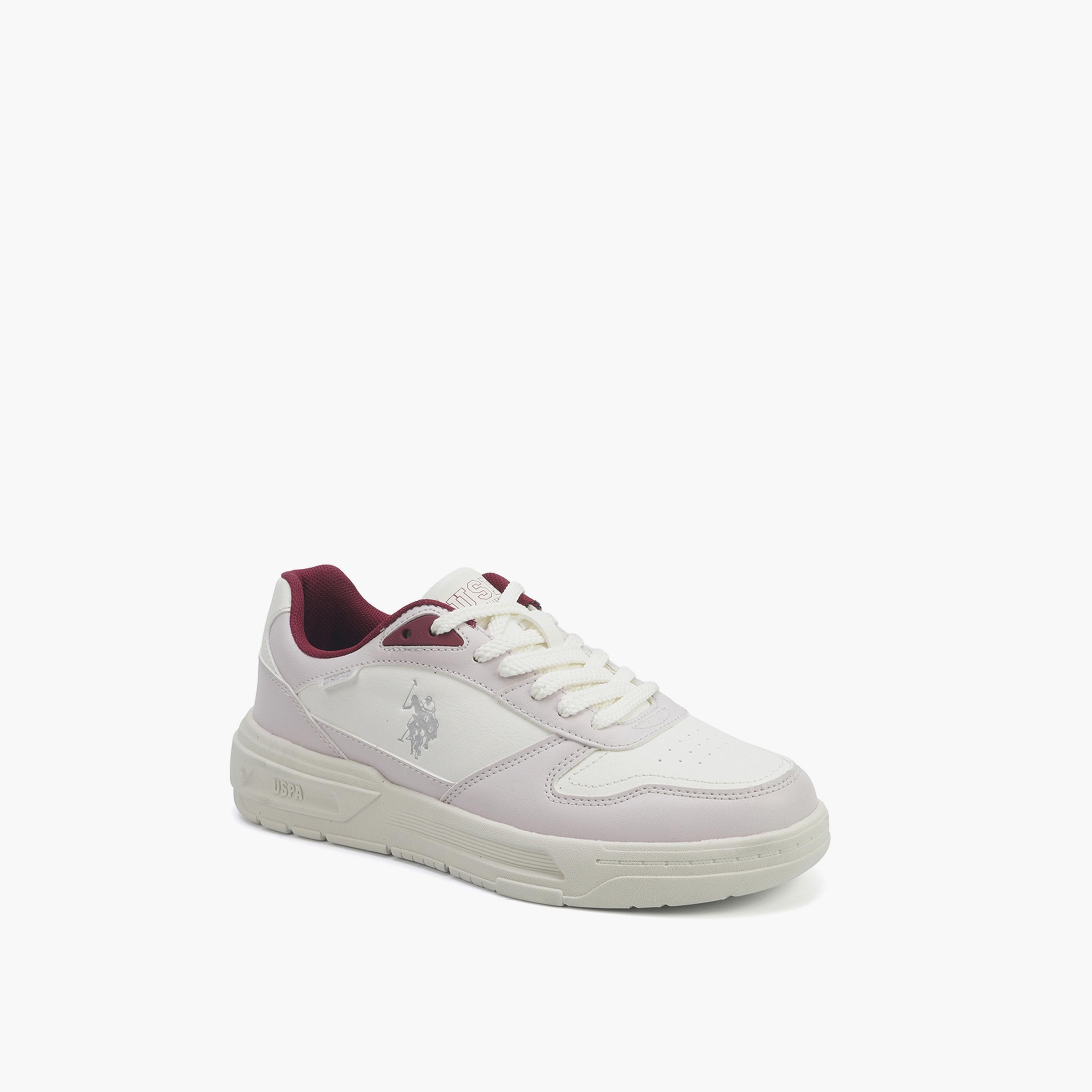 U.S. Polo Assn Women's Lace-Up Low Ankle Sneakers | REKE-GLB-5PR-WOMEN-OD-women-shoes-sneakers-image-1