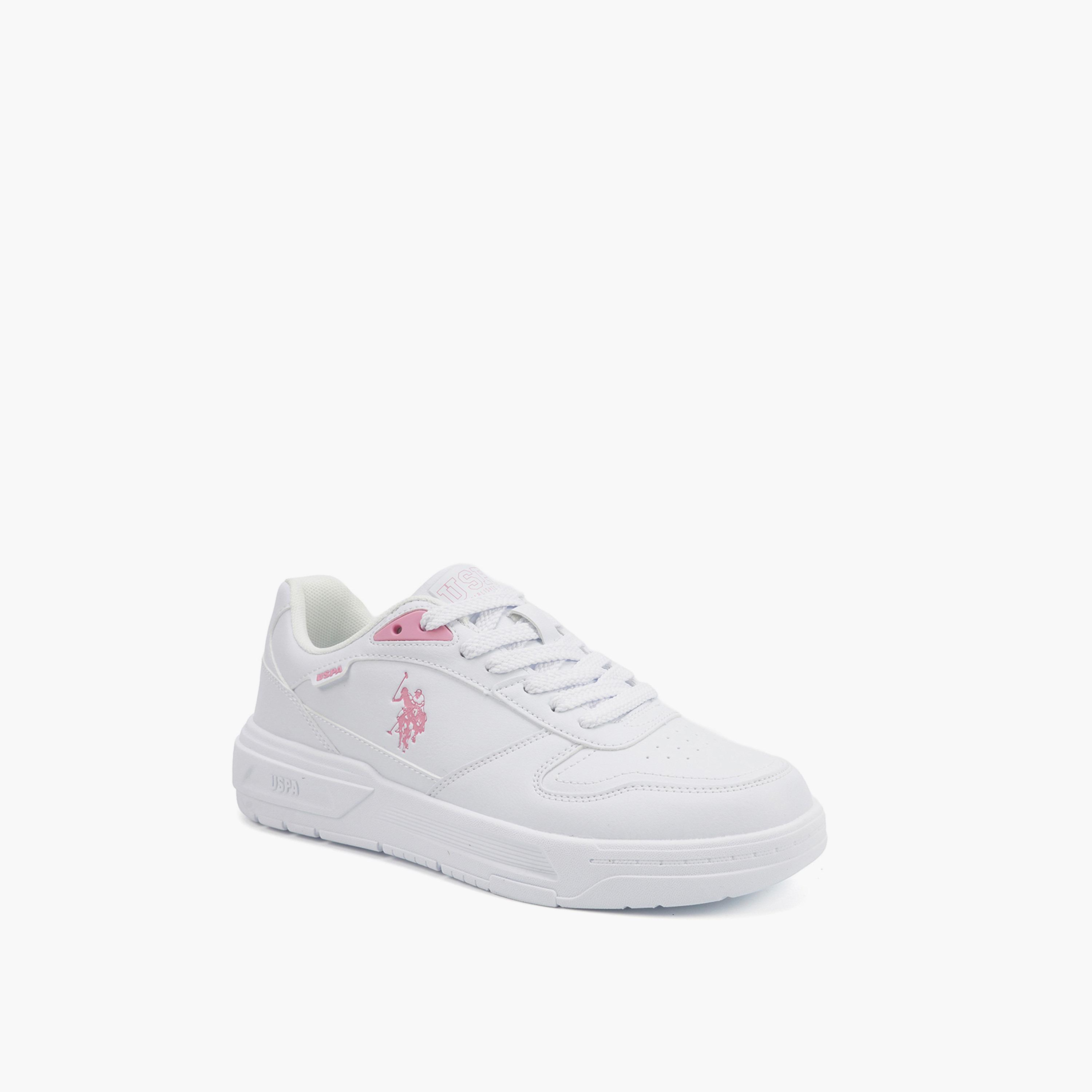 U.S. Polo Assn Women's Lace-Up Low Ankle Sneakers | REKE-GLB-5PR-WOMEN-OD-women-shoes-sneakers-image-1