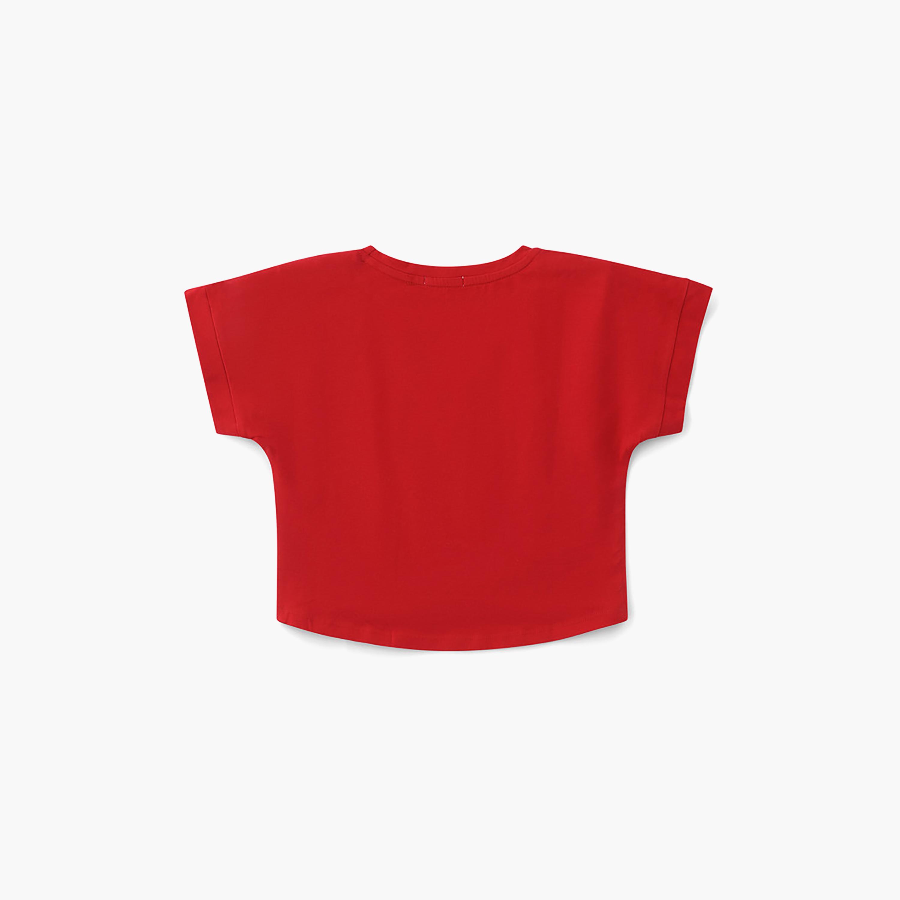 UniqKidz Short Sleeves Flower Printed Top-girls-clothing-blousesandshirts-image-2