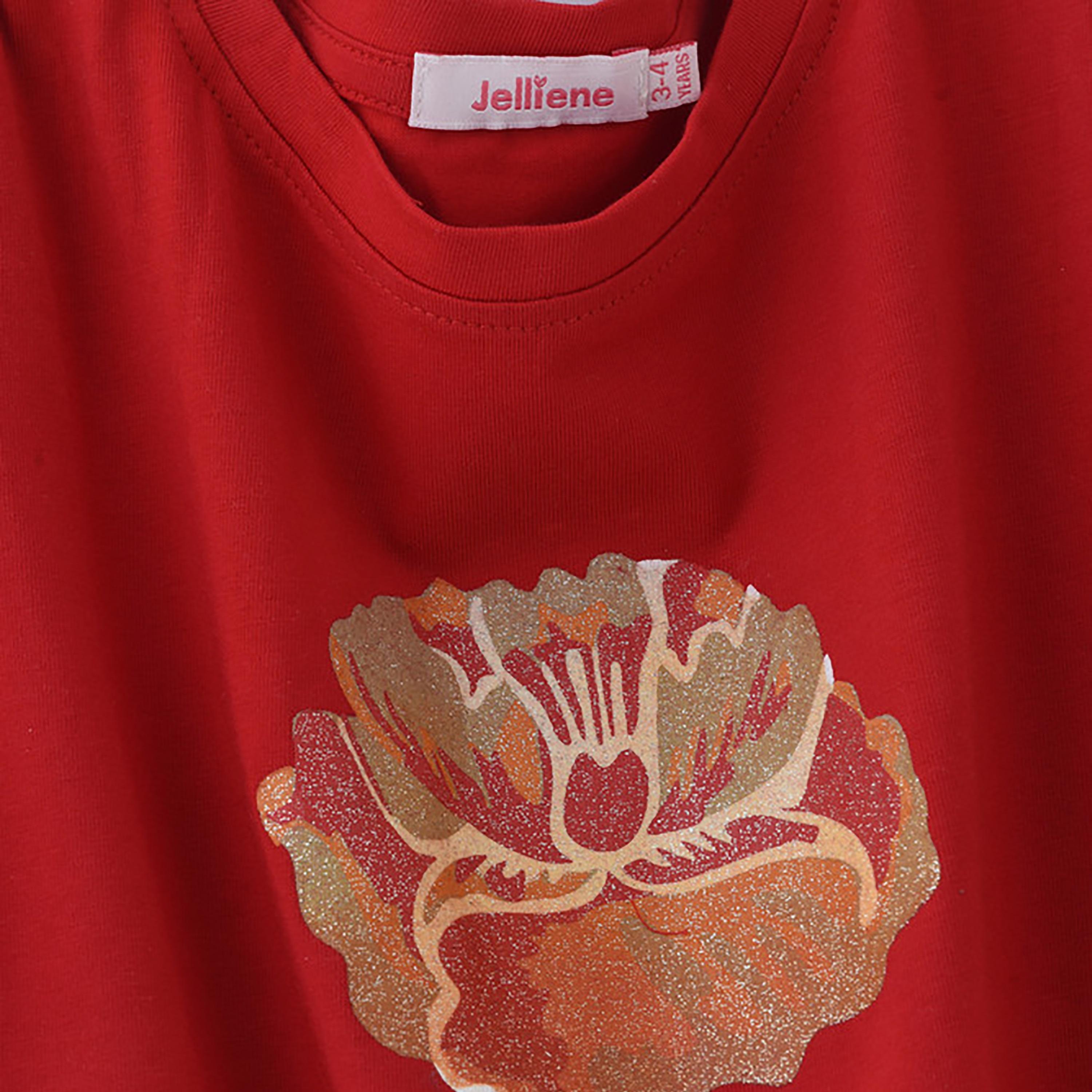 UniqKidz Short Sleeves Flower Printed Top-girls-clothing-blousesandshirts-image-3