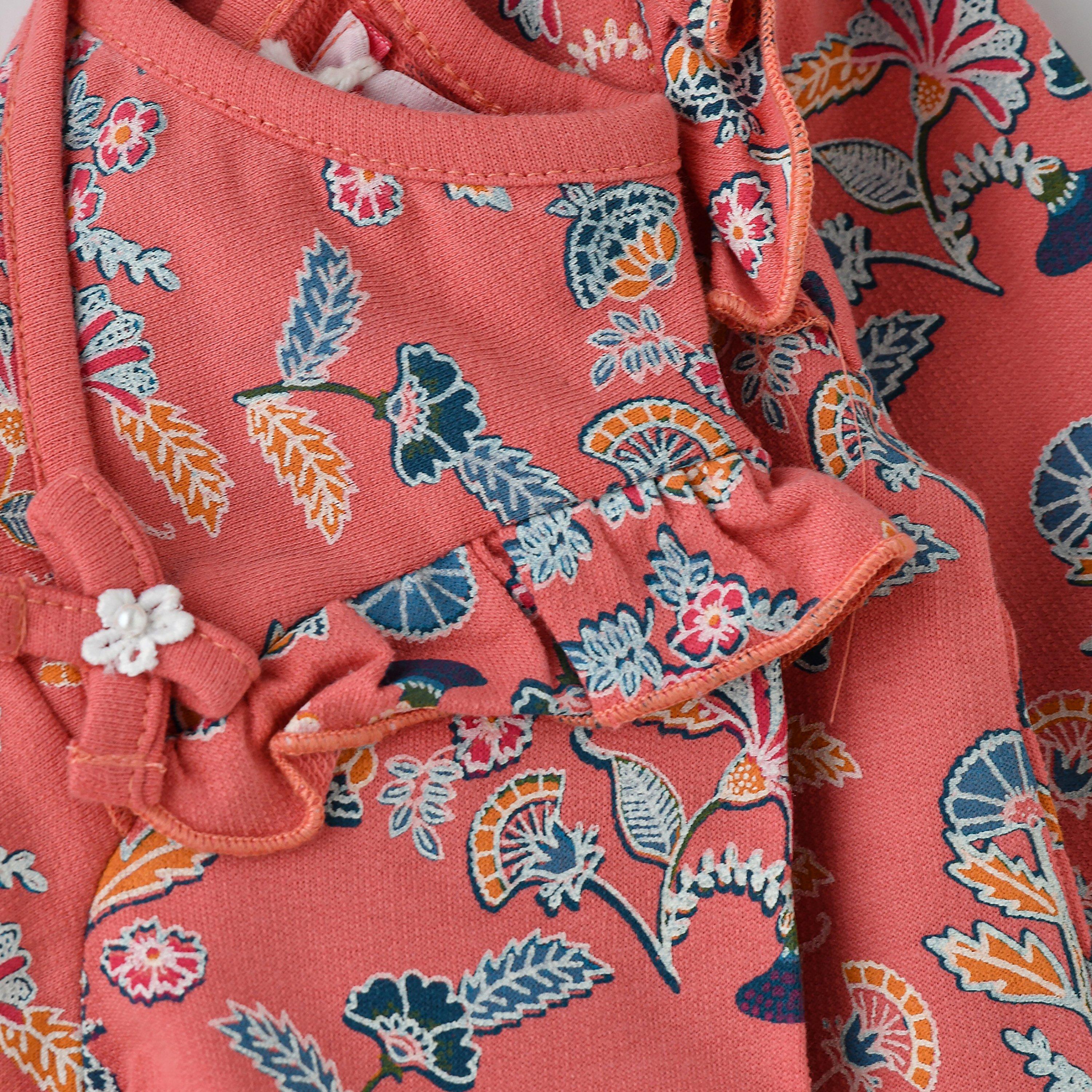 UniqKidz Floral Printed Long Sleeves Top-baby-girls-clothing-tshirts-image-4