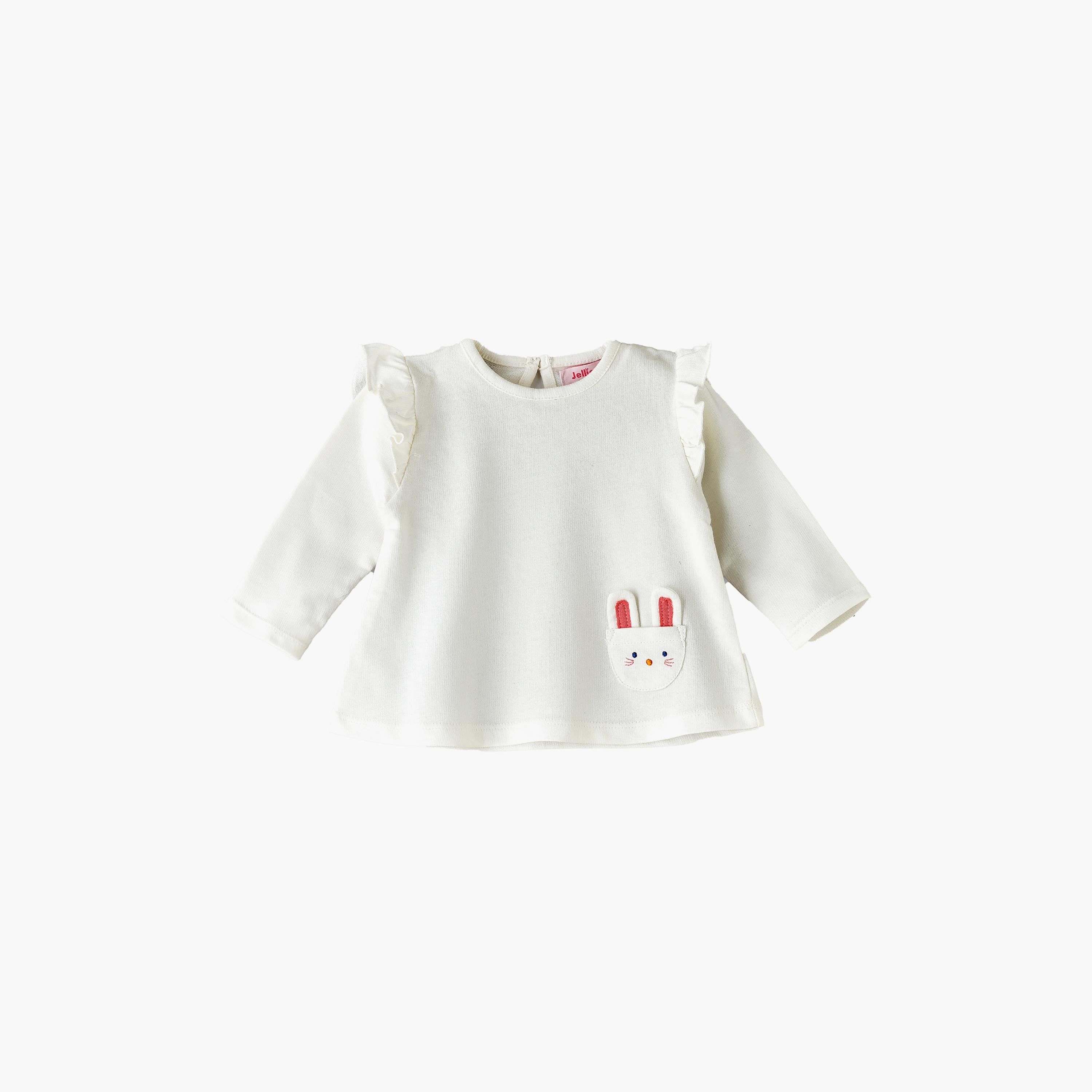 UniqKidz Embroidered Long Sleeves T-Shirt-baby-girls-clothing-tshirts-image-1