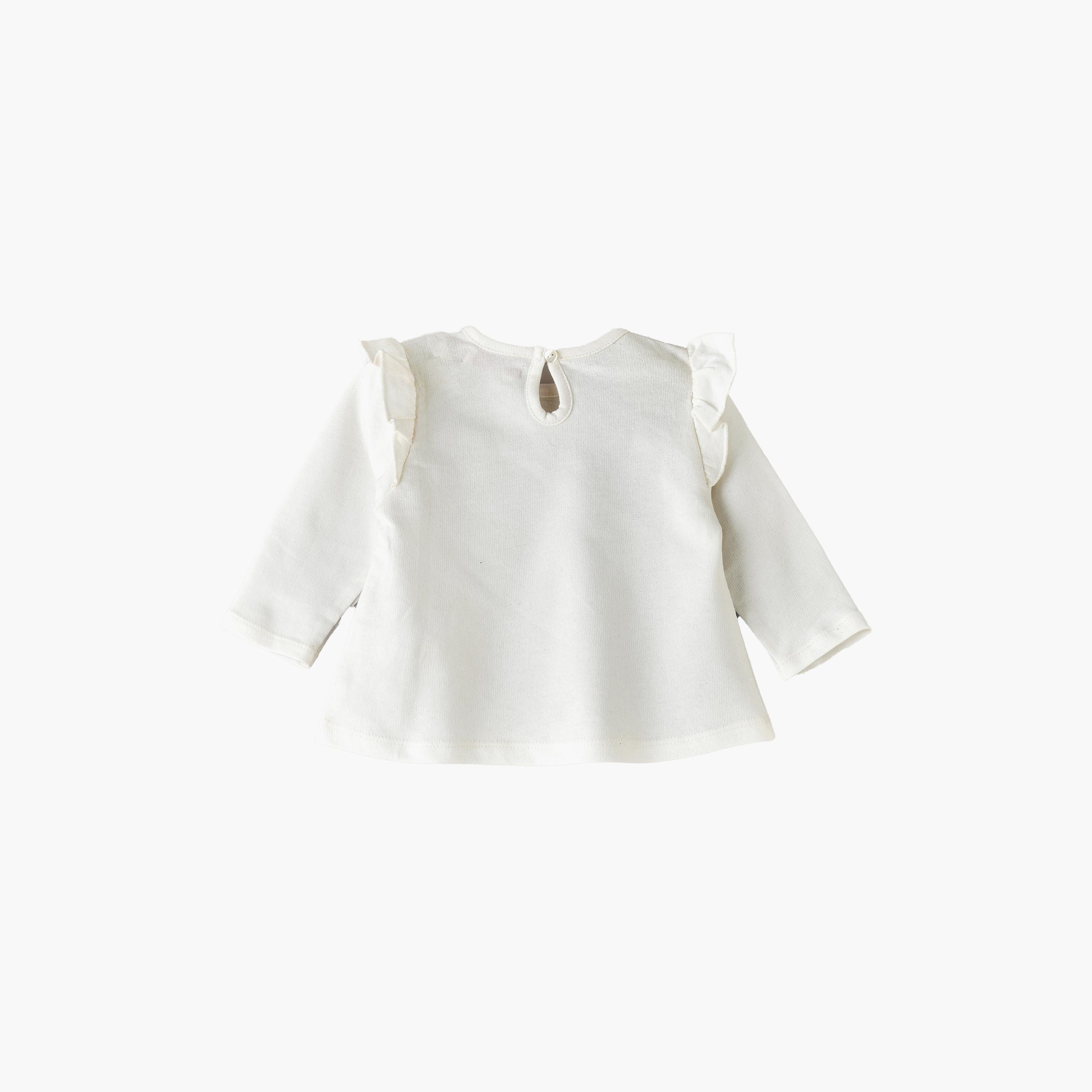 UniqKidz Embroidered Long Sleeves T-Shirt-baby-girls-clothing-tshirts-image-2