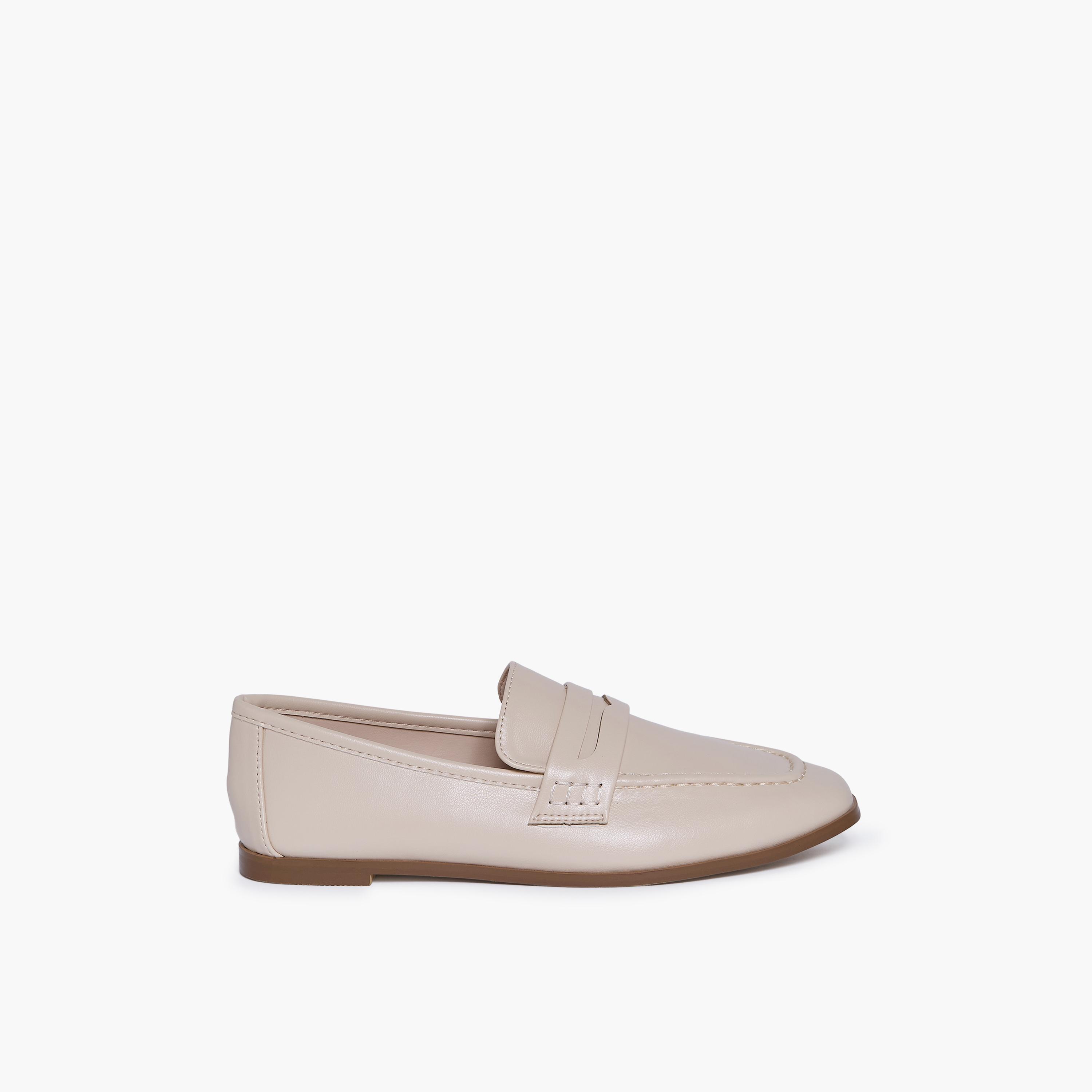 Geoomnii Women's Slip-On Zina Flat Loafers | RJLJ11-02-BEIGE-women-shoes-flats-loafers-image-4