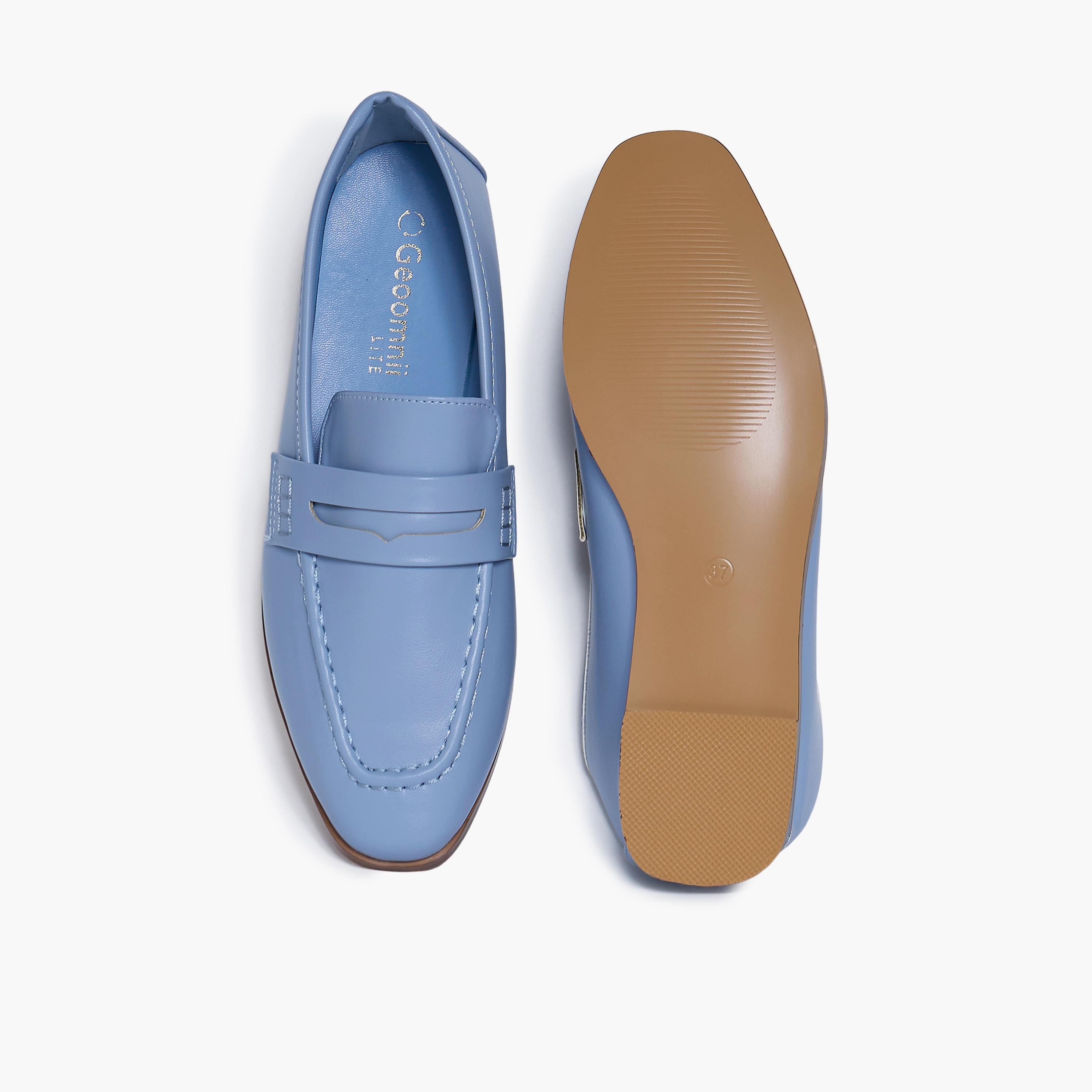 Geoomnii Women's Slip-On Franco Flat Loafers | RJLJ11-02-BLUE-women-shoes-flats-loafers-image-3