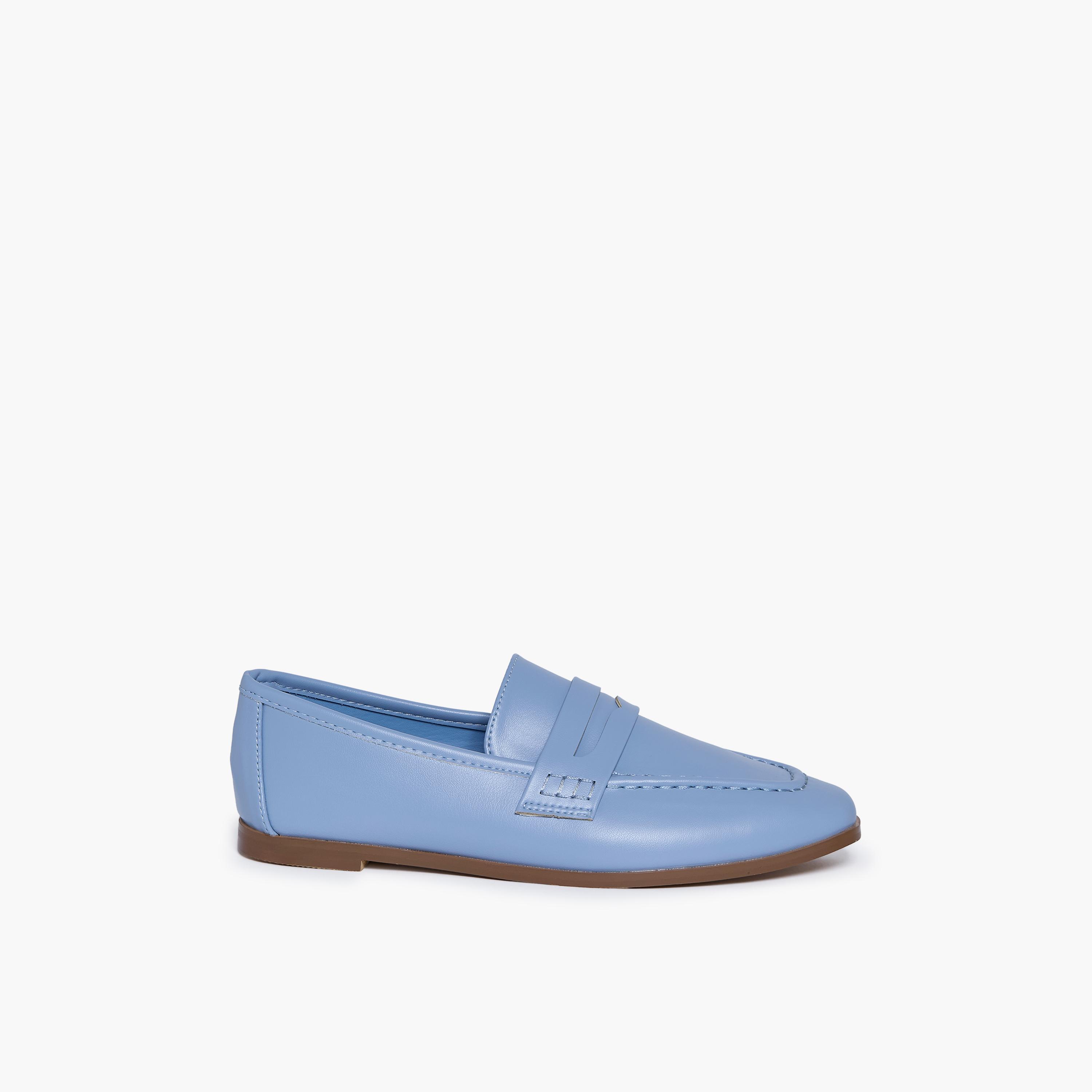 Geoomnii Women's Slip-On Franco Flat Loafers | RJLJ11-02-BLUE-women-shoes-flats-loafers-image-4