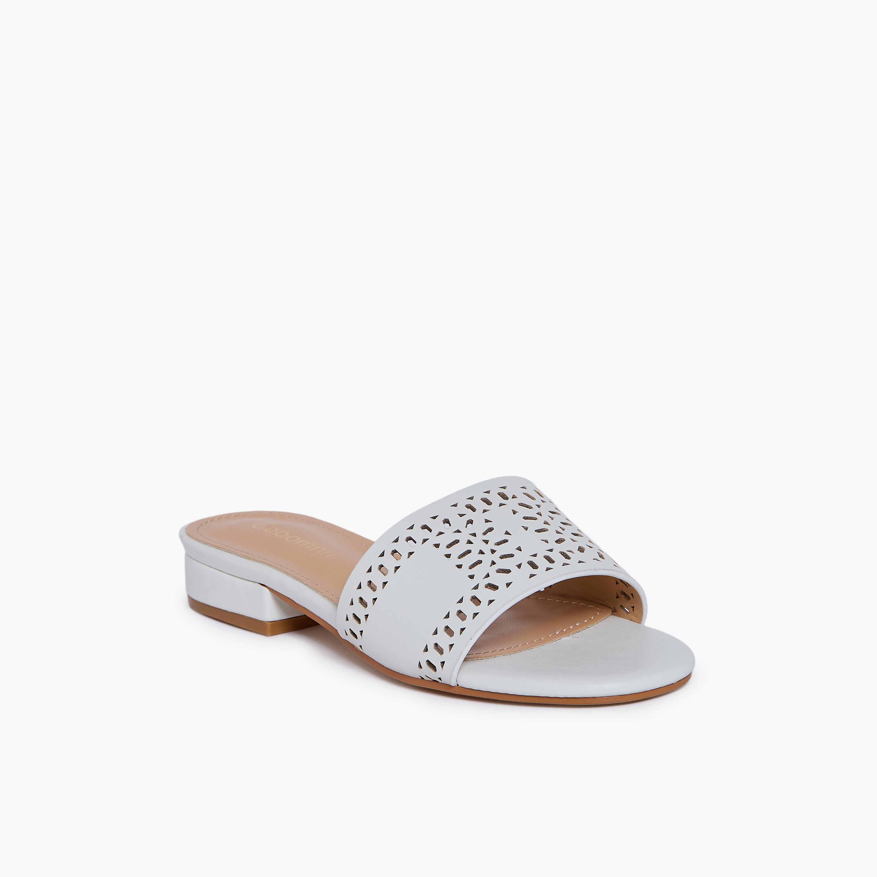 جيومني - صندل ميغيل سهل الارتداء للنساء | RJLJ156-2-WHITE-women-shoes-sandals-flats-image-1
