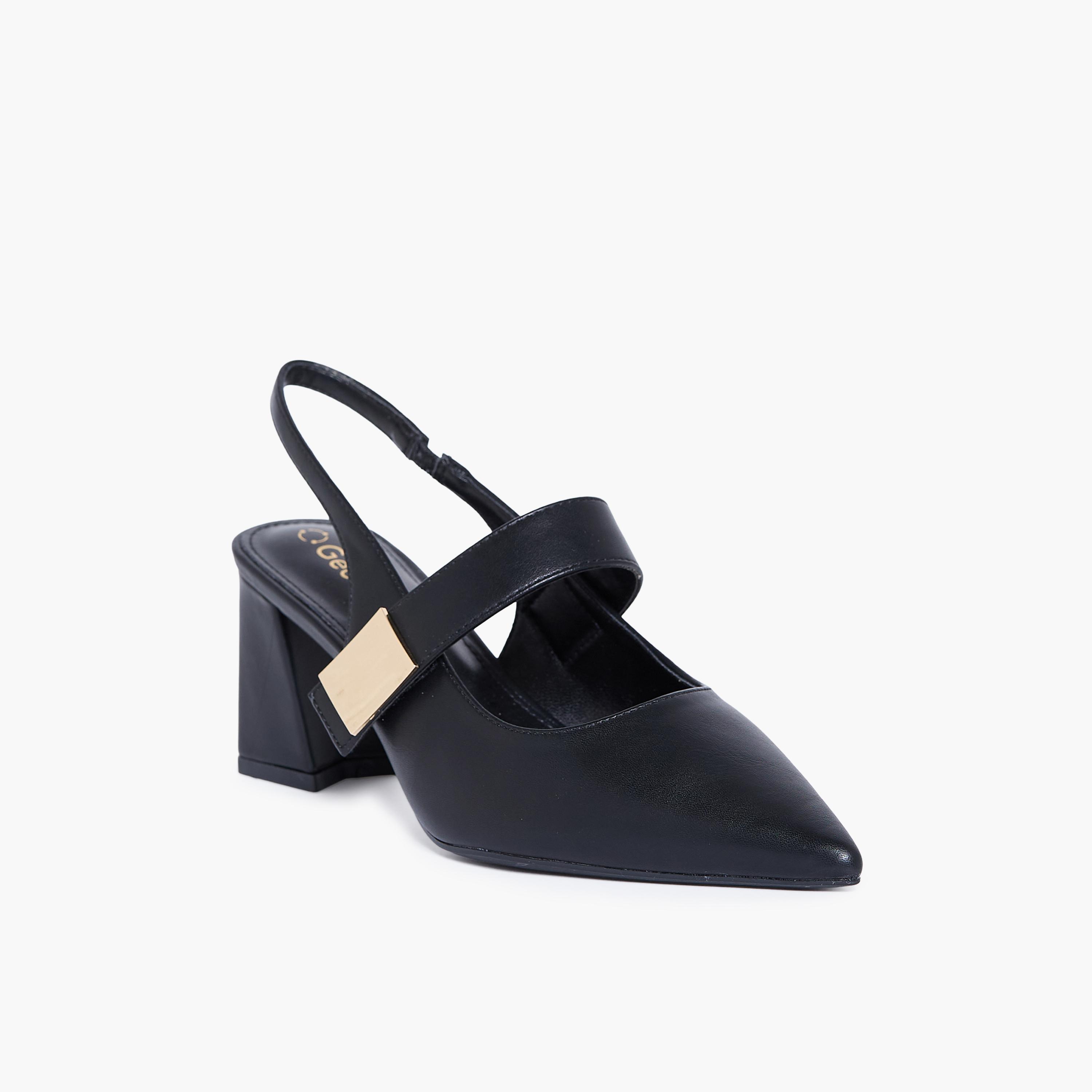 جيومني - حذاء دينا بكعب العالي سهل الارتداء للنساء | RJLJ166-1-BLACK-women-shoes-sandals-heeled-image-1