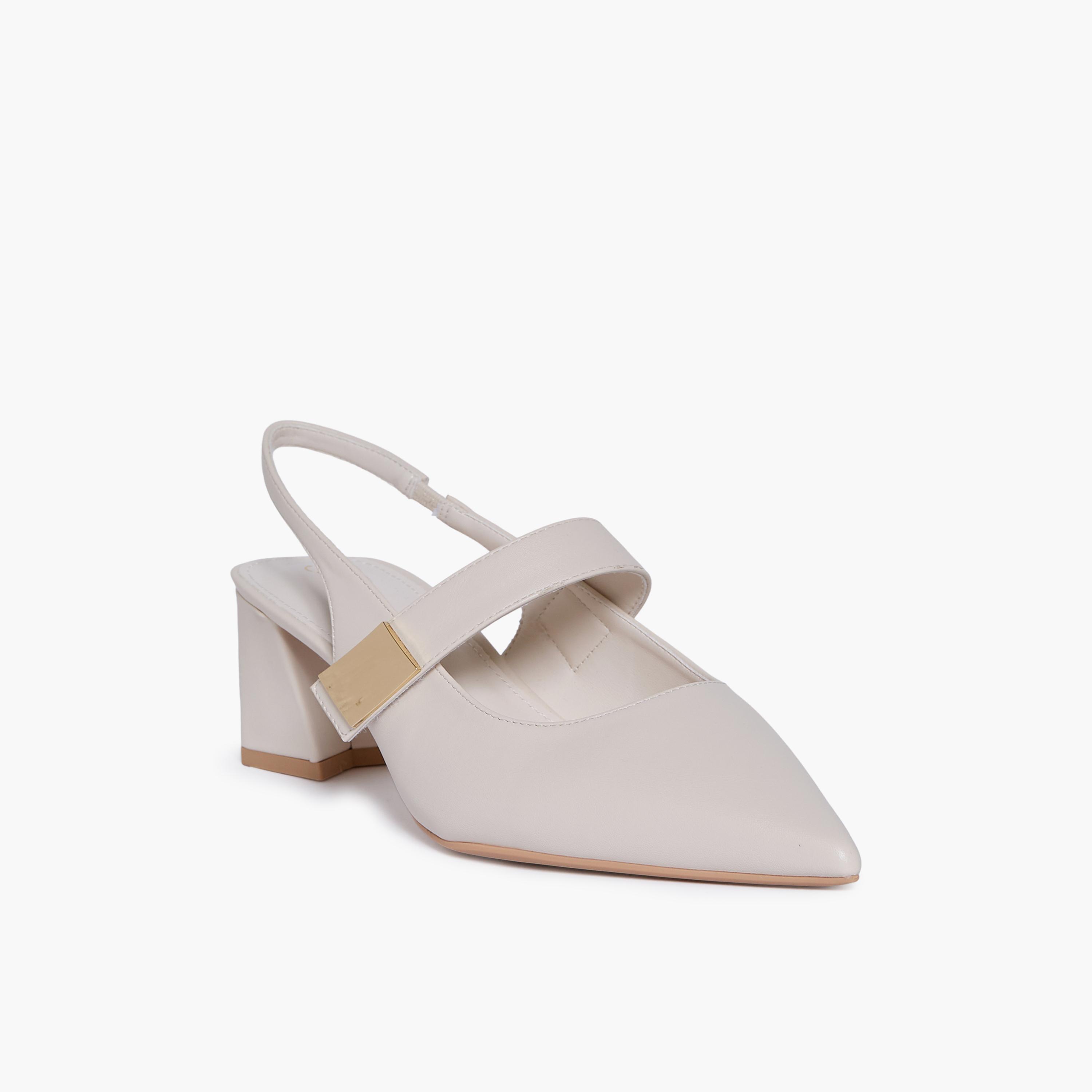 Geoomnii Women's Slip-On Boris Block Pumps | RJLJ166-1-NUDE-women-shoes-sandals-heeled-image-1
