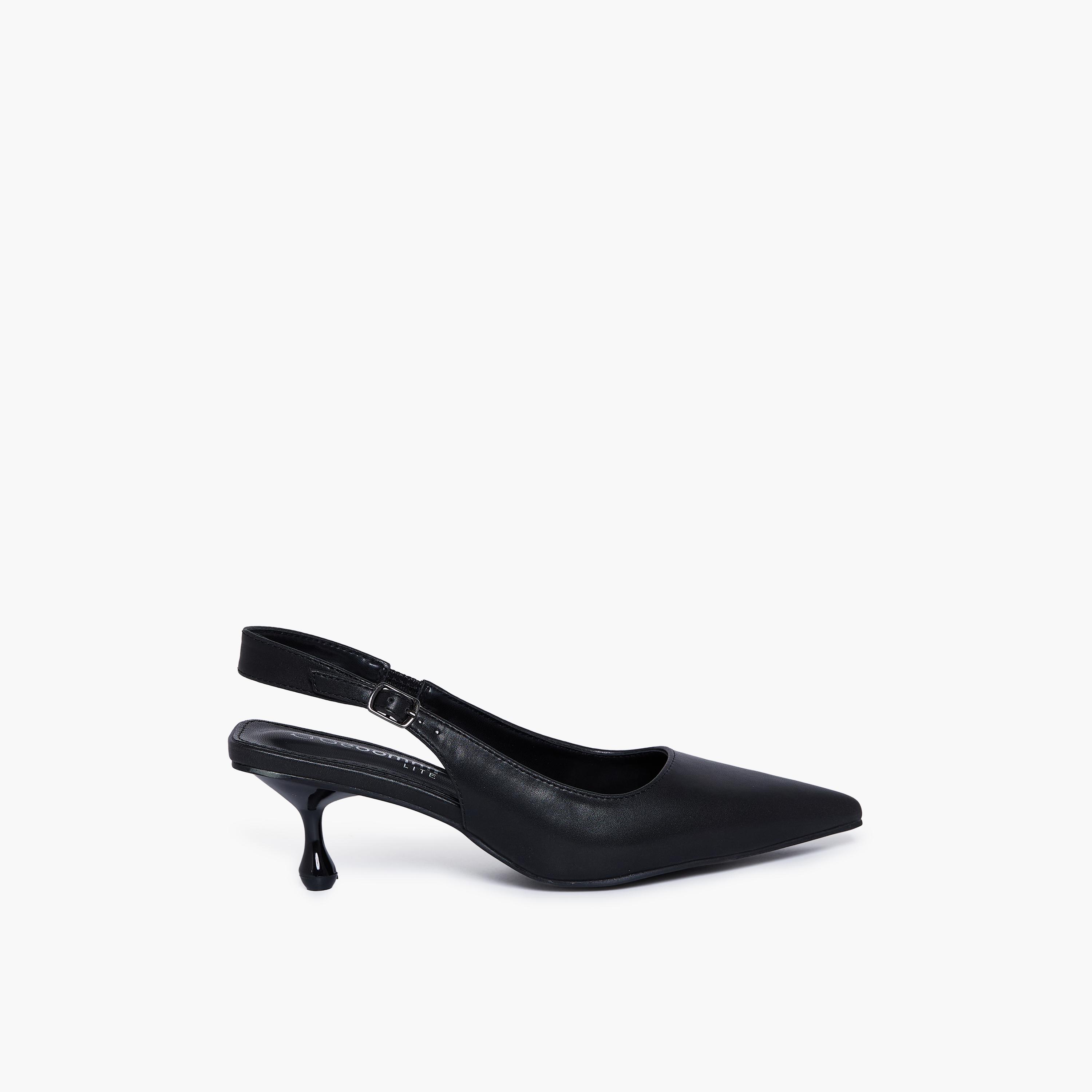 Geoomnii Women's Buckle Roman Stilettos Pumps | RJLJ168-1-BLACK-women-shoes-sandals-heeled-image-4